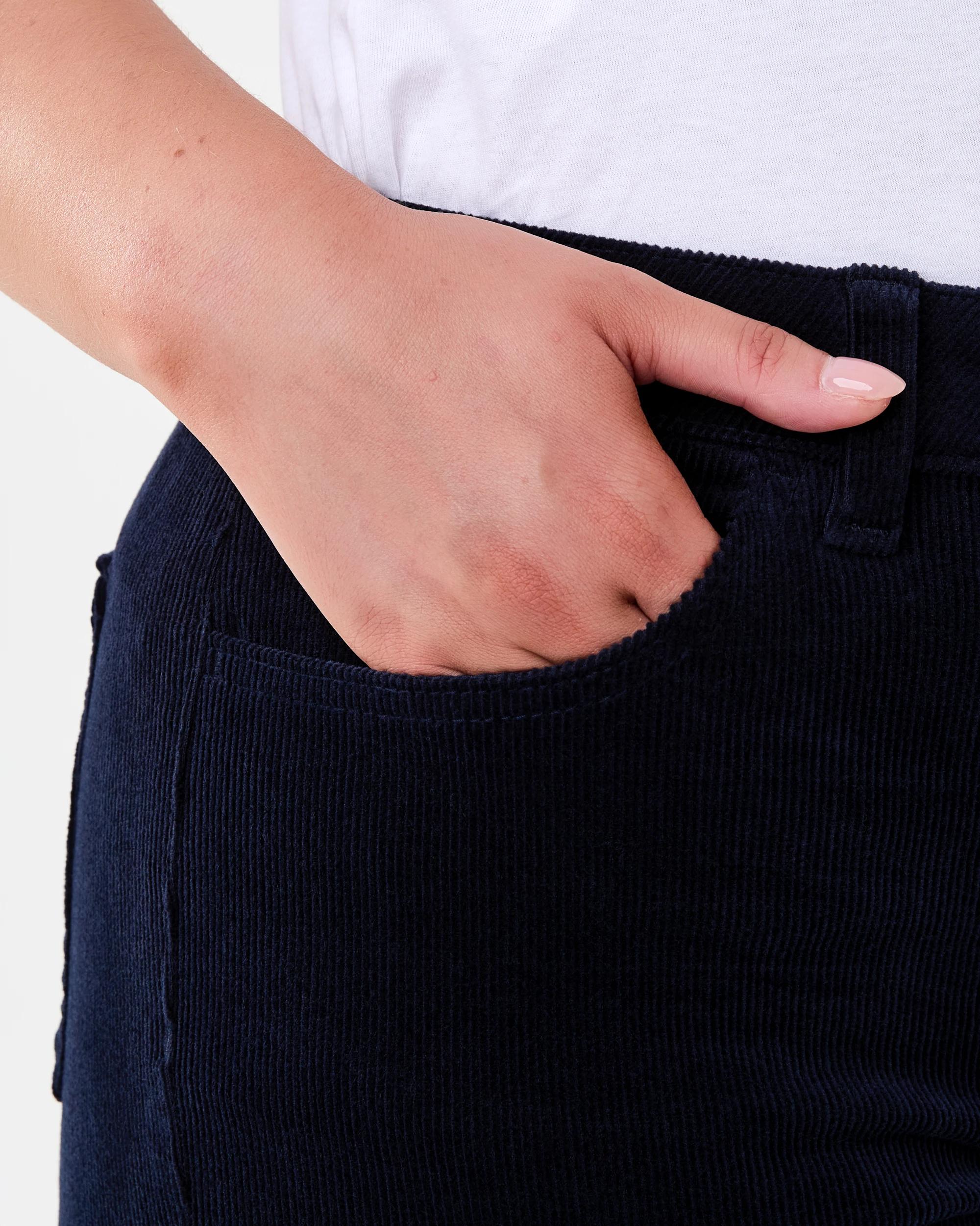 5 Corduroy Bootleg Pants Navy, 5 of 7