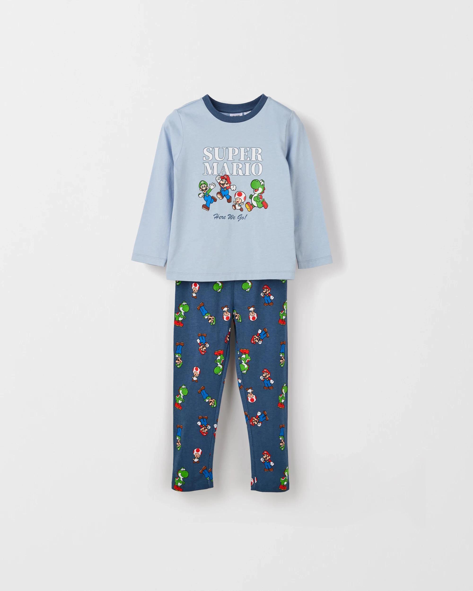 4 Super Mario Australian Cotton 2 Pack Younger Boys Pyjama Set MARIO, 4 of 8