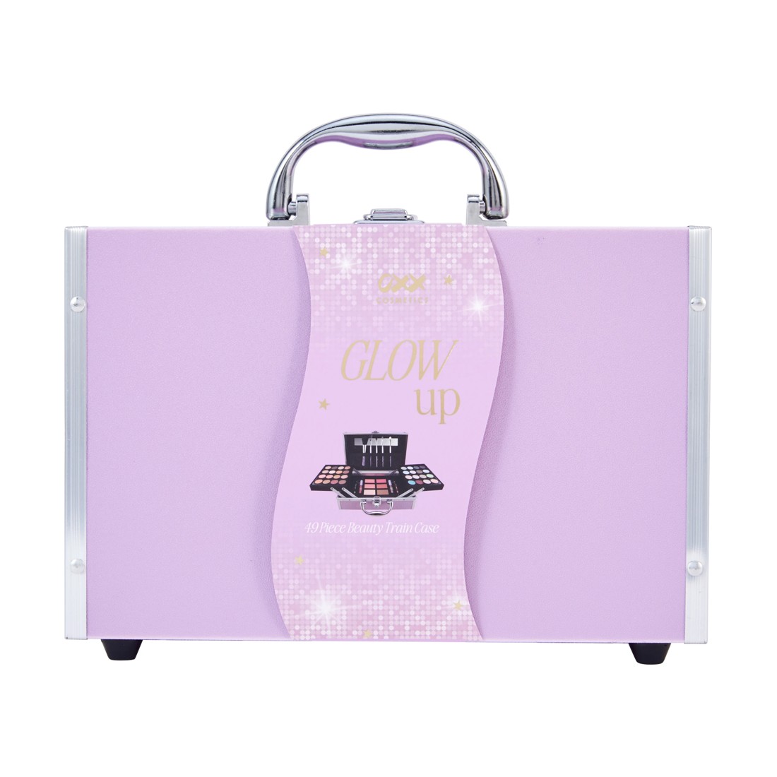 1 OXX Cosmetics 49 Piece Beauty Train Case Set, 1 of 7