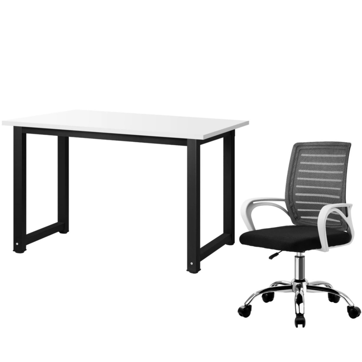 1 Oikiture Home Office Desk and Chair Set - Multi, 1 of 8