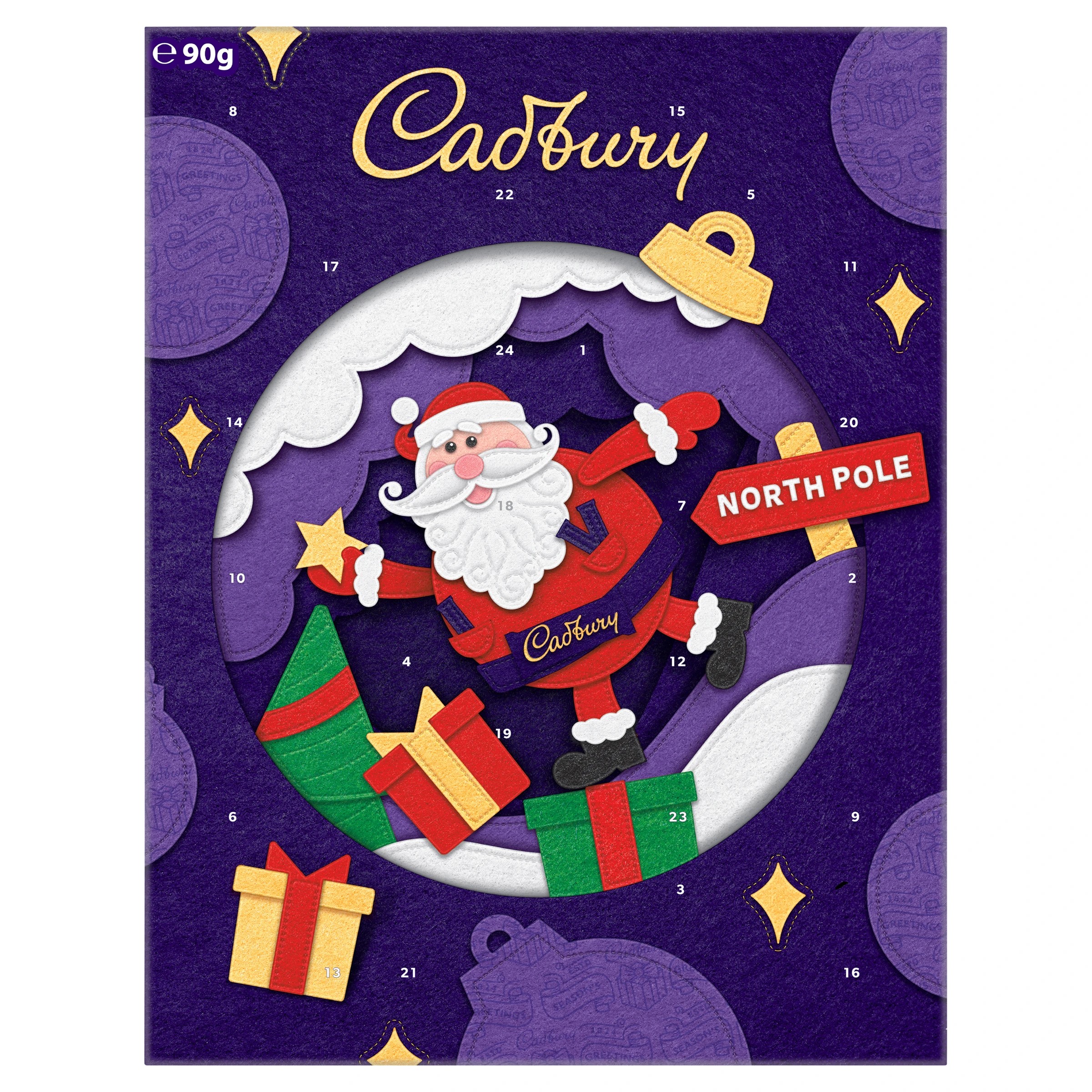 1 Cadbury Christmas Advent Calendar 90g, 1 of 3