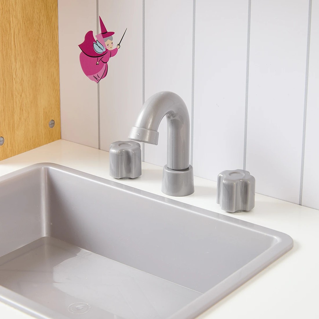 6 Disney Princess Wooden Kitchen with Light and Sound Stove Toy, 6 of 10