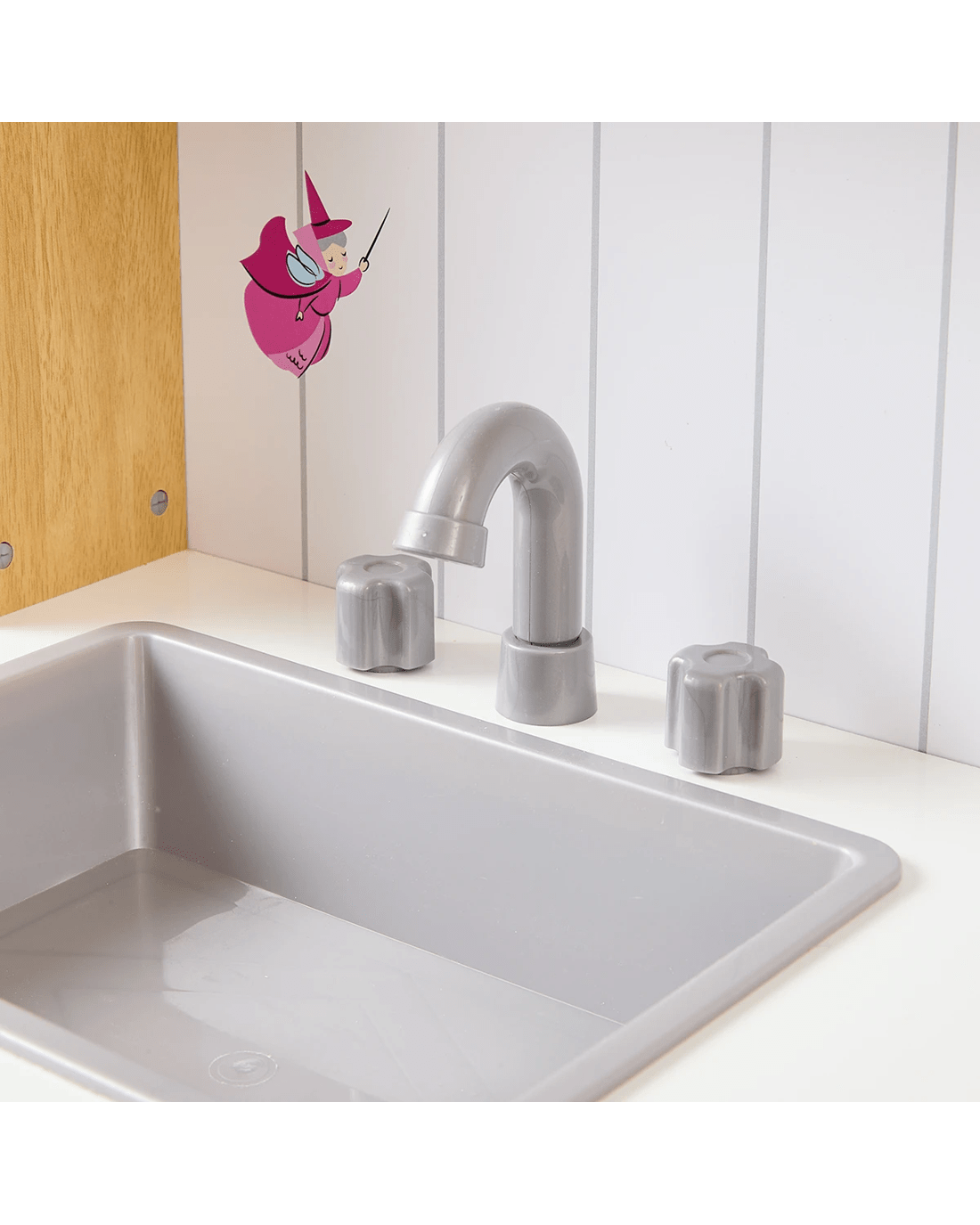 6 Disney Princess Wooden Kitchen with Light and Sound Stove Toy, 6 of 10