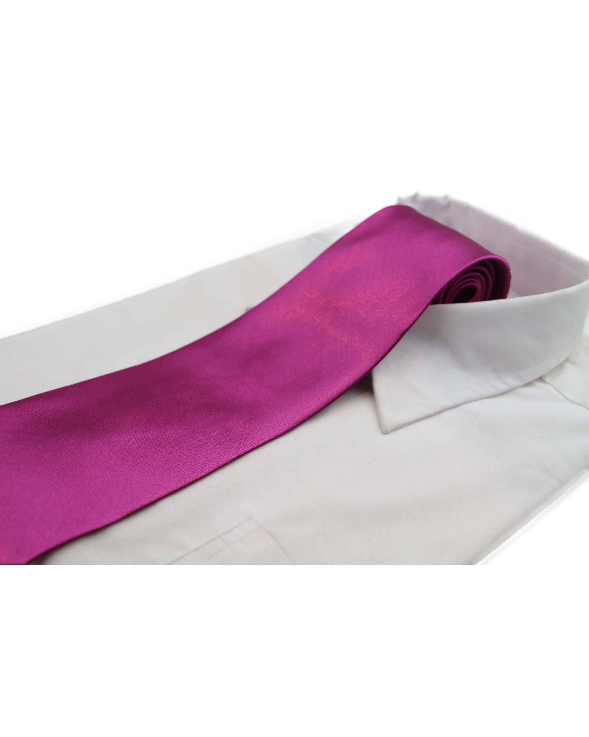 1 Zasel Mens Burgundy Classic 10cm Plain Neck Tie, 1 of 1