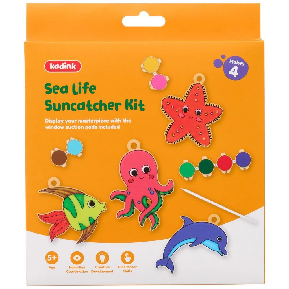 1 Kadink Suncatcher Kit Sea Life 4 Pack, 1 of 3