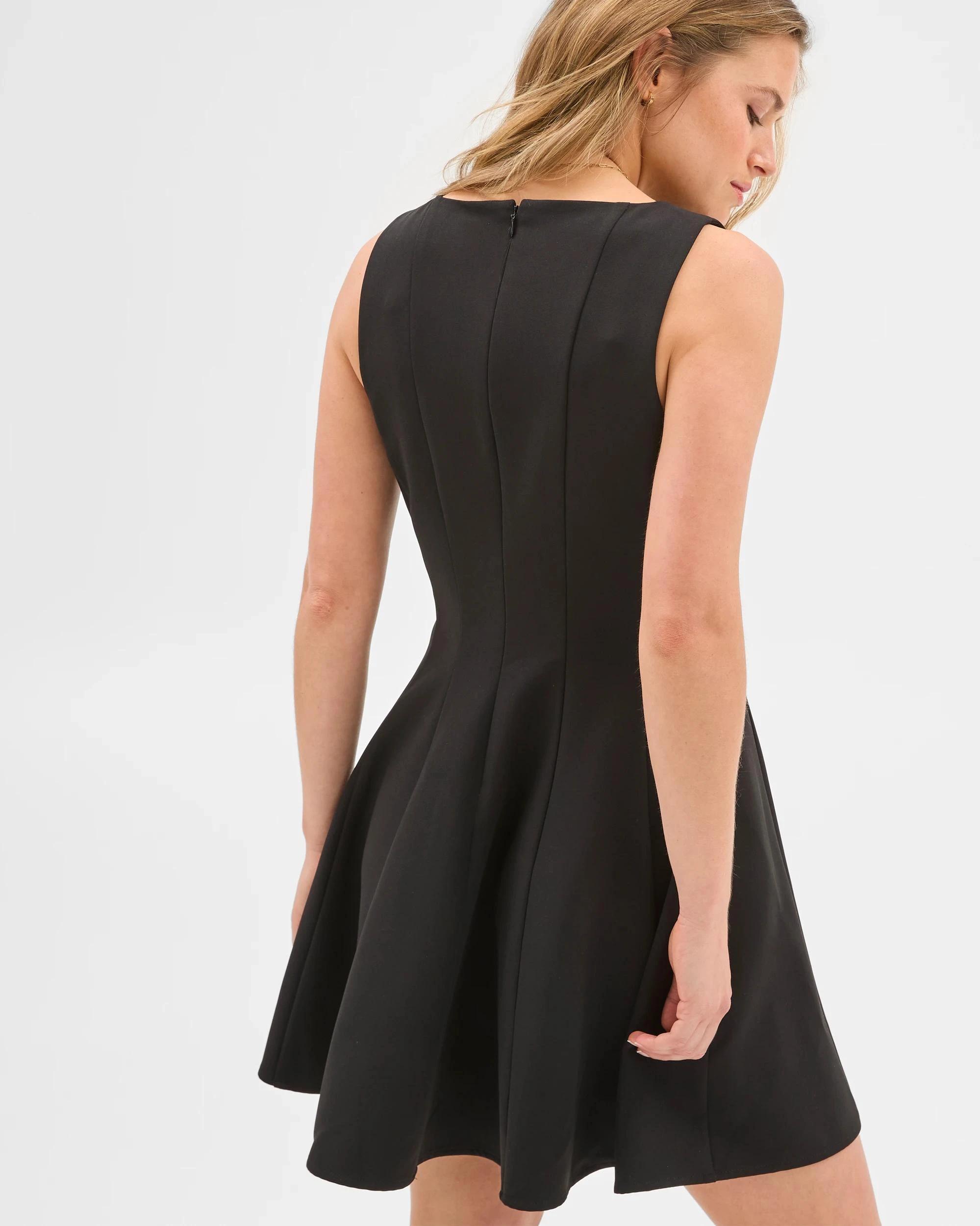 6 Fit and Flare Mini Dress - Lily Loves BLACK, 6 of 6