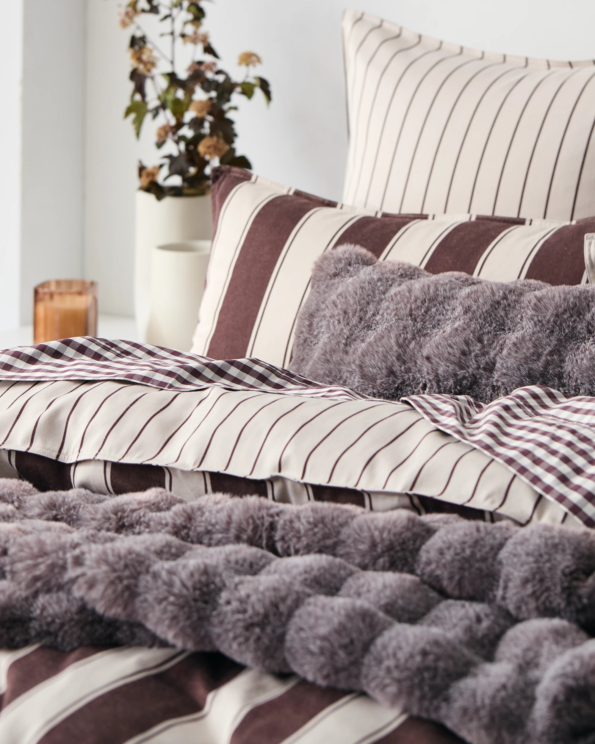 10 Target Rayne Stripe Quilt Cover Set - Queen Bed - Brown, 10 of 10