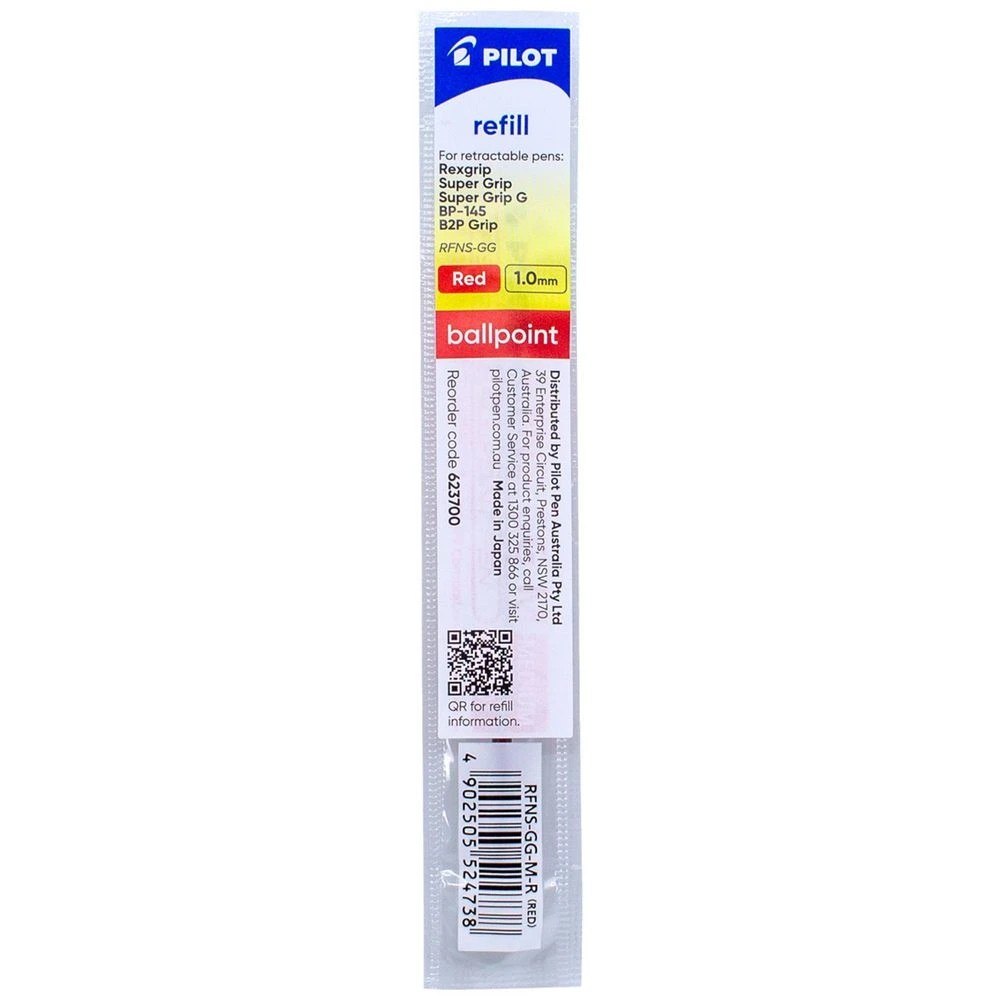 1 Pilot RFNS-GG-M-R Refill Red Medium Ballpoint 1.0mm, 1 of 6
