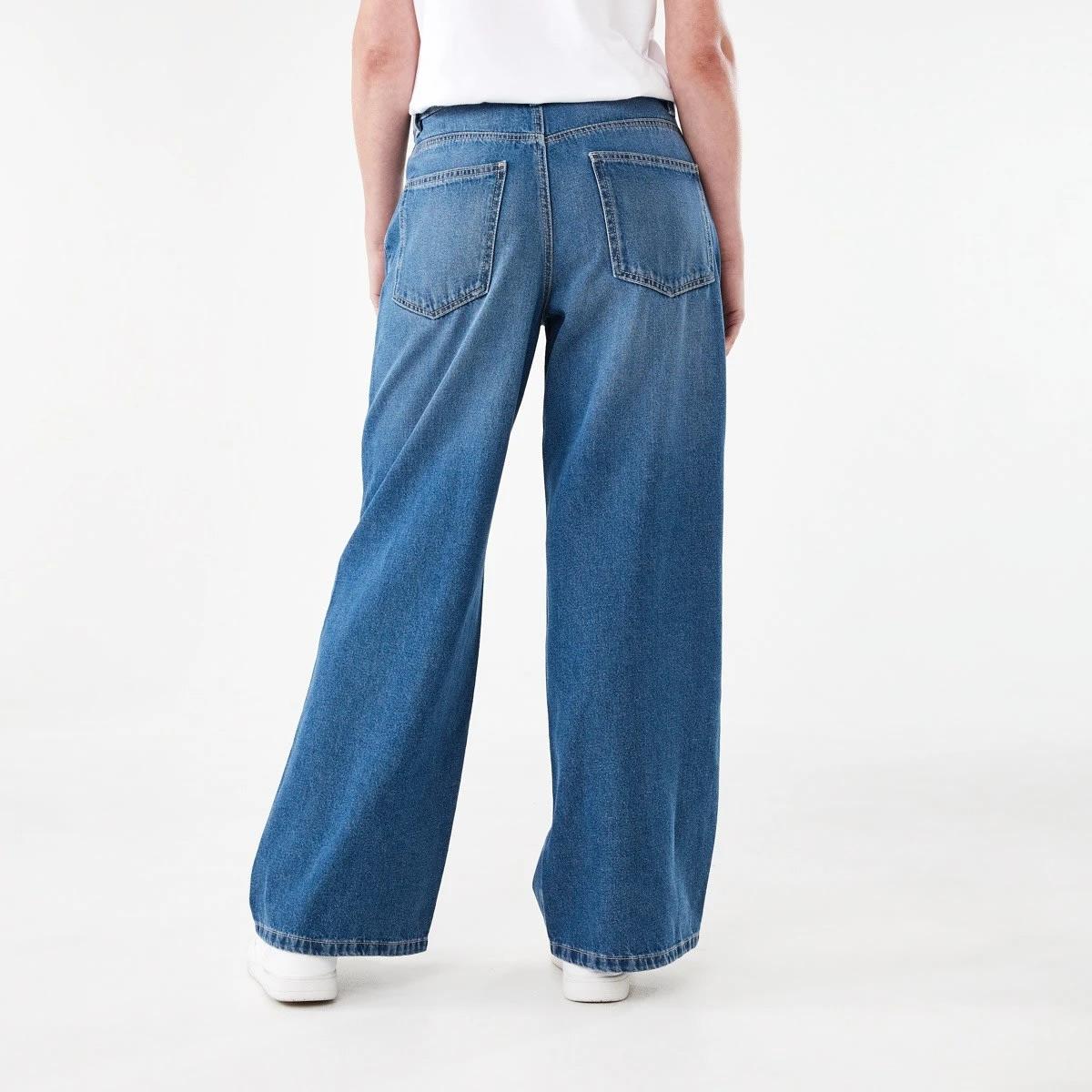 3 Wide Leg Jeans Mid Wash, 3 of 8