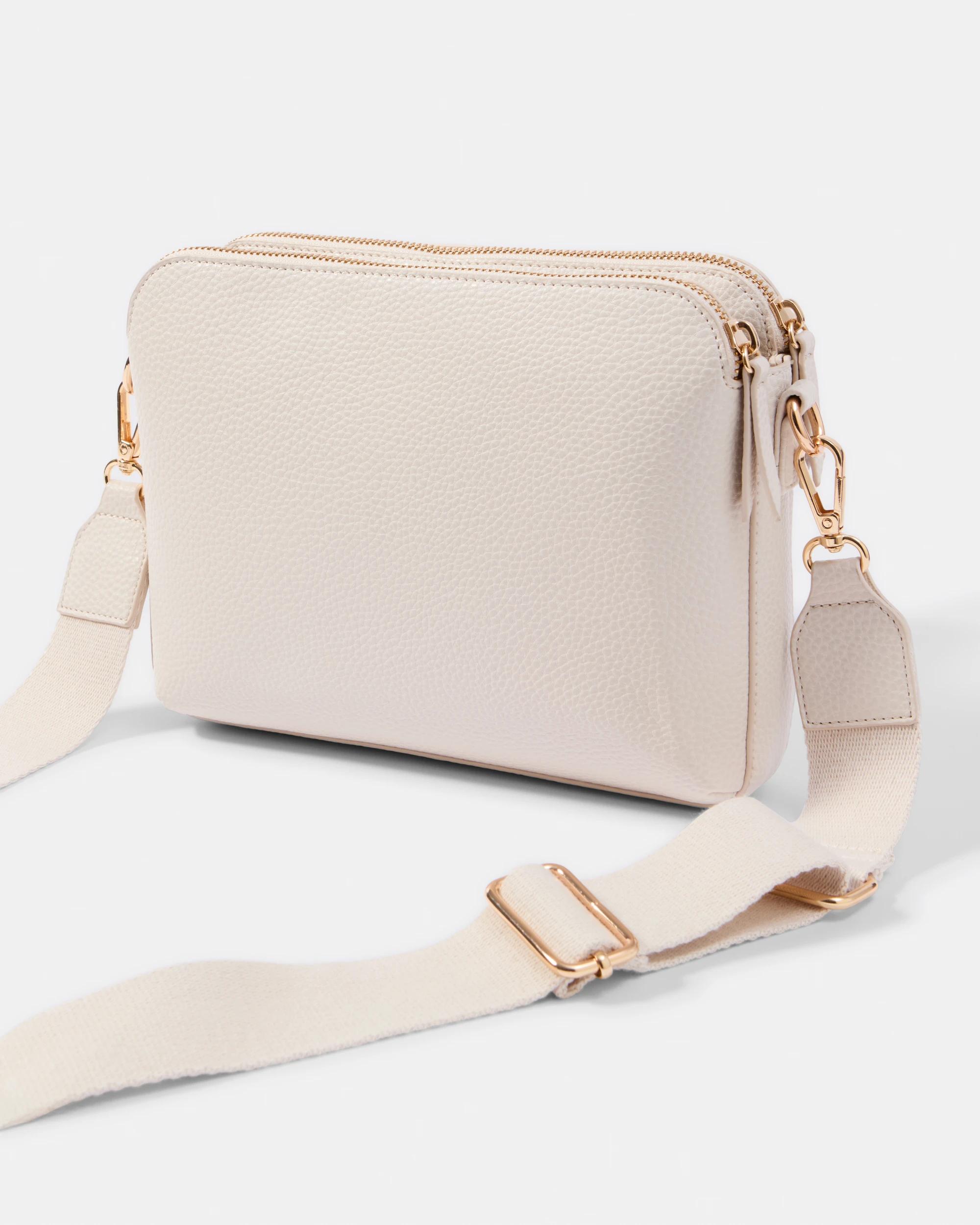 2 Double Pocket Crossbody Bag White, 2 of 5