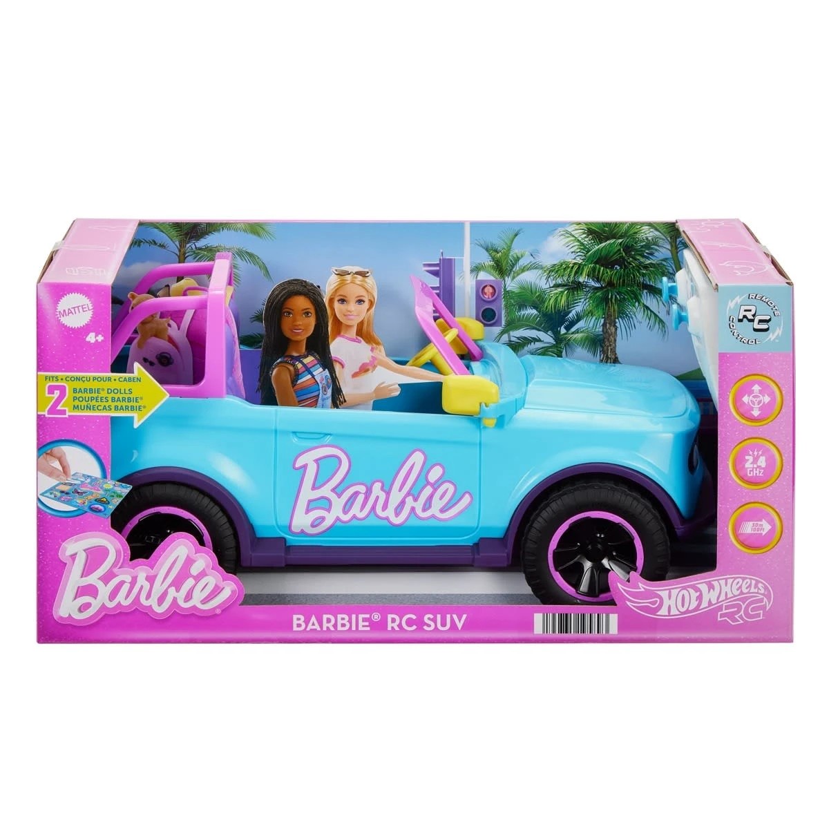 1 Hot Wheels Barbie RC SUV & Stickers, 1 of 5