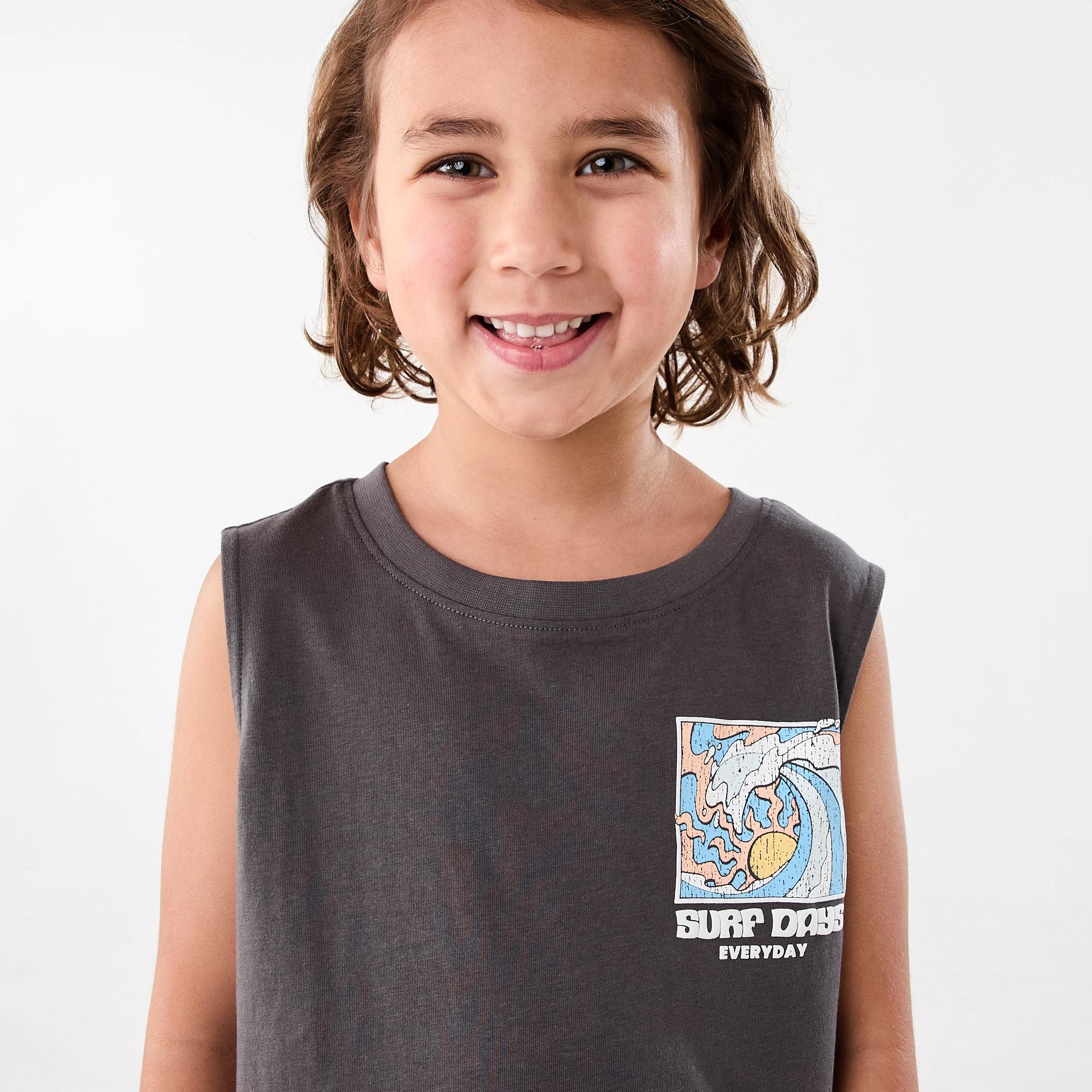 3 Oversized Print Tank Gry Surf, 3 of 7