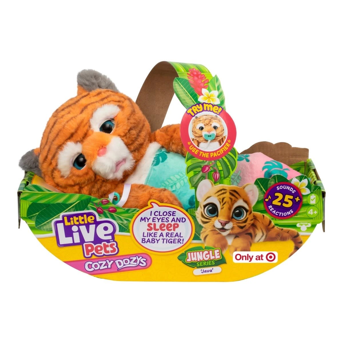 1 Little Live Pets Cozy Dozys - Jungle Series Java The Tiger, 1 of 9