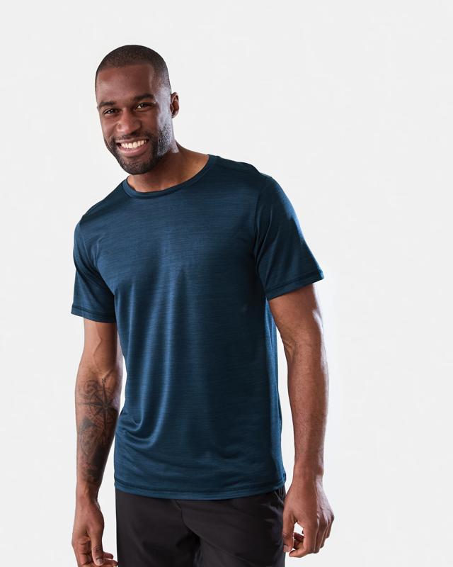 Active Mens Crew Neck Cationic T-s