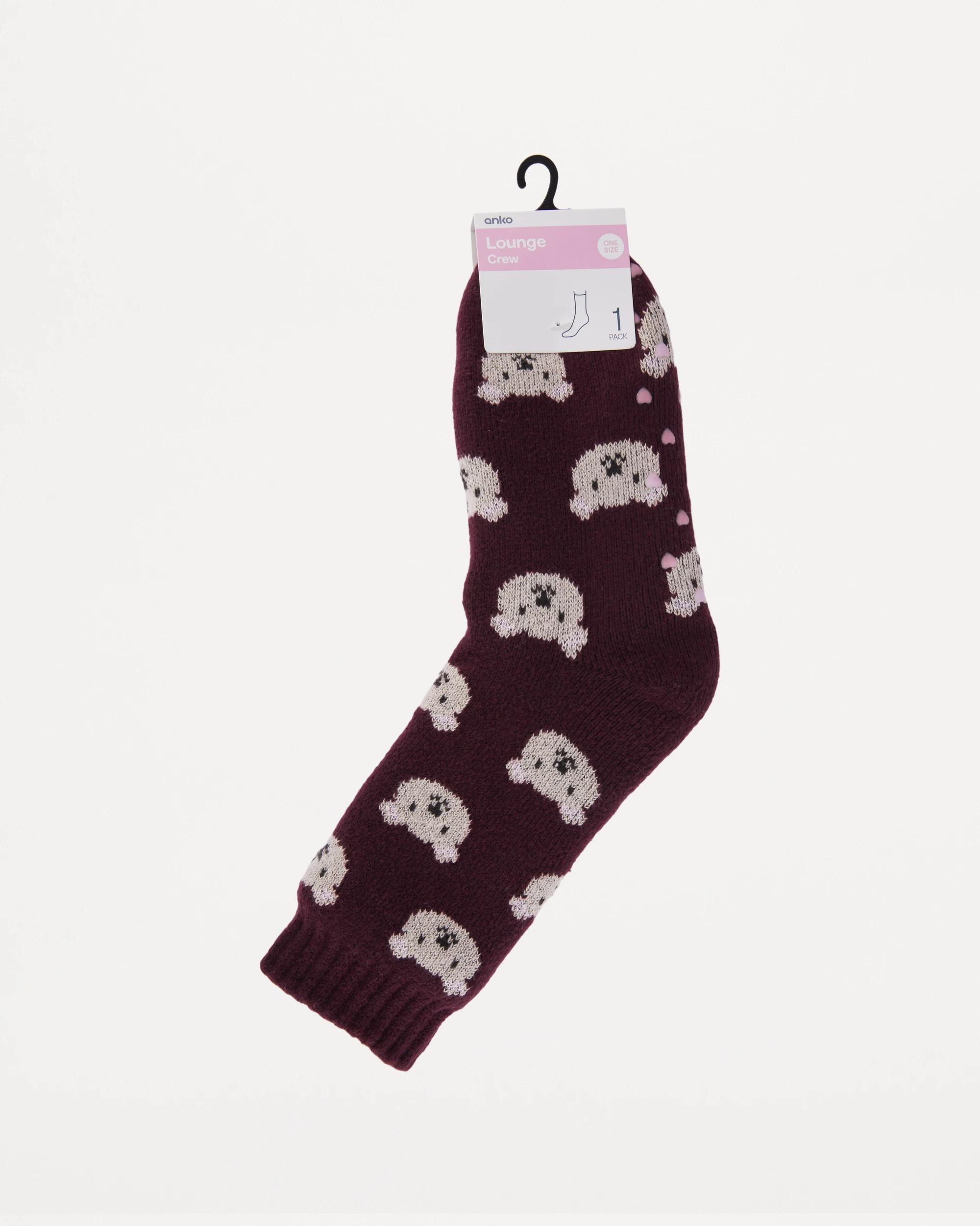 3 Sherpa Lounge Socks Teddy, 3 of 3