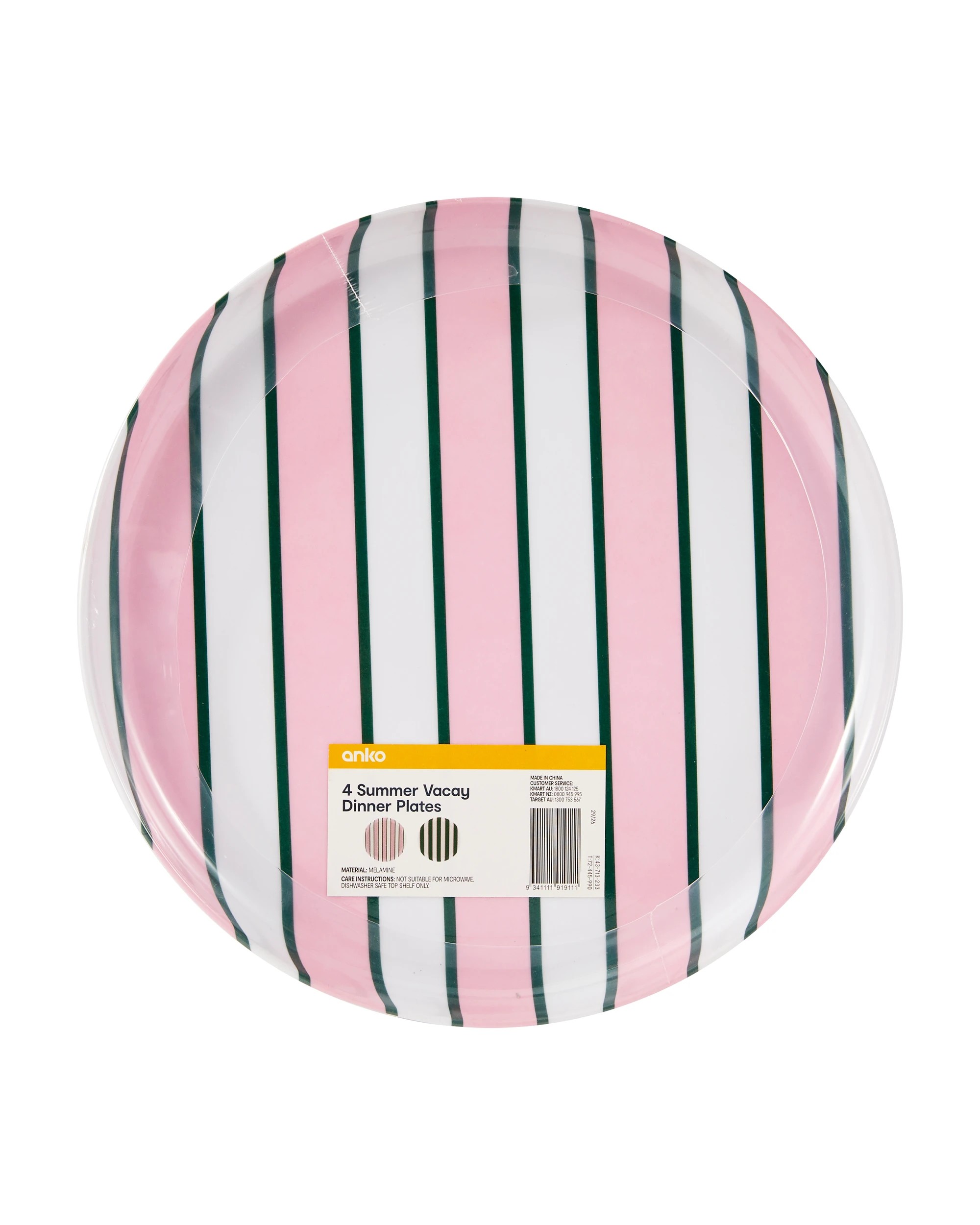 7 4 Pack Summer Vacay Dinner Plates, 7 of 7