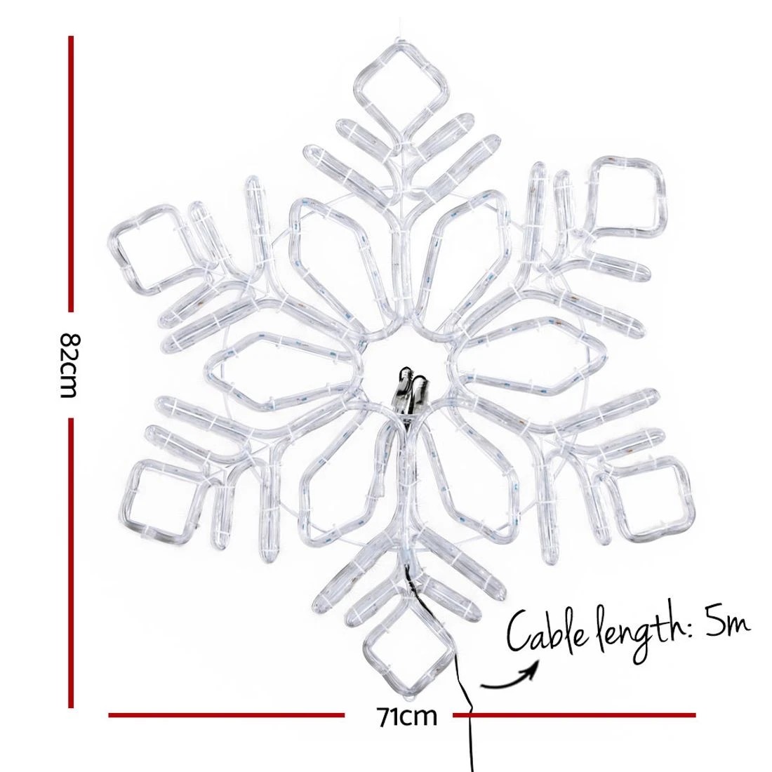 3 Jingle Jollys Christmas Lights 82cm Snow 304 Led Decorations Led String Lights Indoor Outdoor Weather Resistant - Multi, 3 of 4