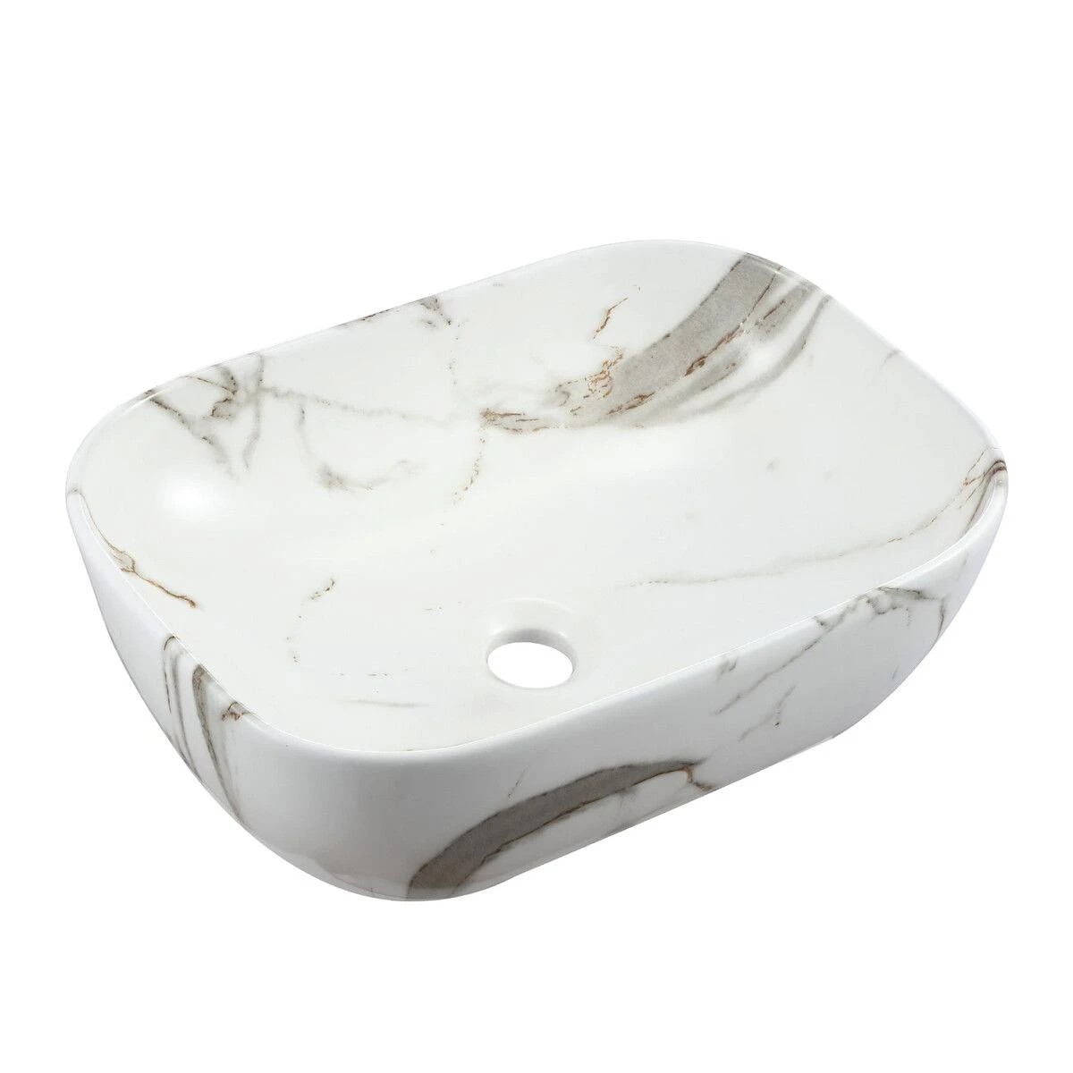 1 LUXSUITE Bathroom Vanity Sink Basin Vessel Hand Wash Washing Bowl Countertop Toilet Bath Above Counter Modern, 1 of 6