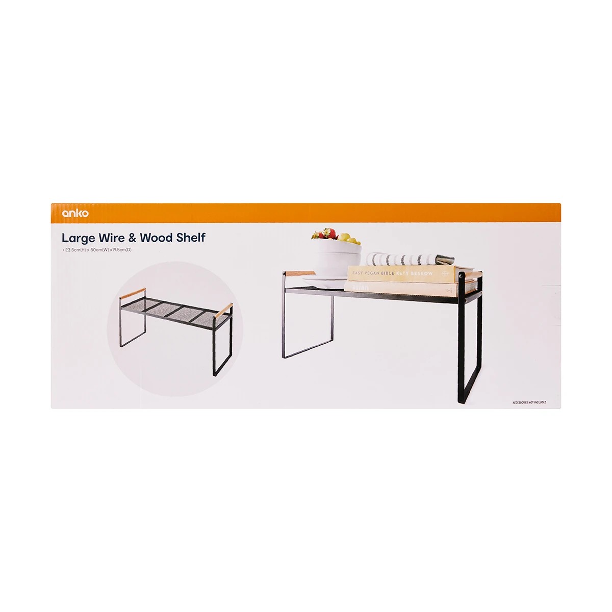8 Large Wire and Wood Shelf, 8 of 8