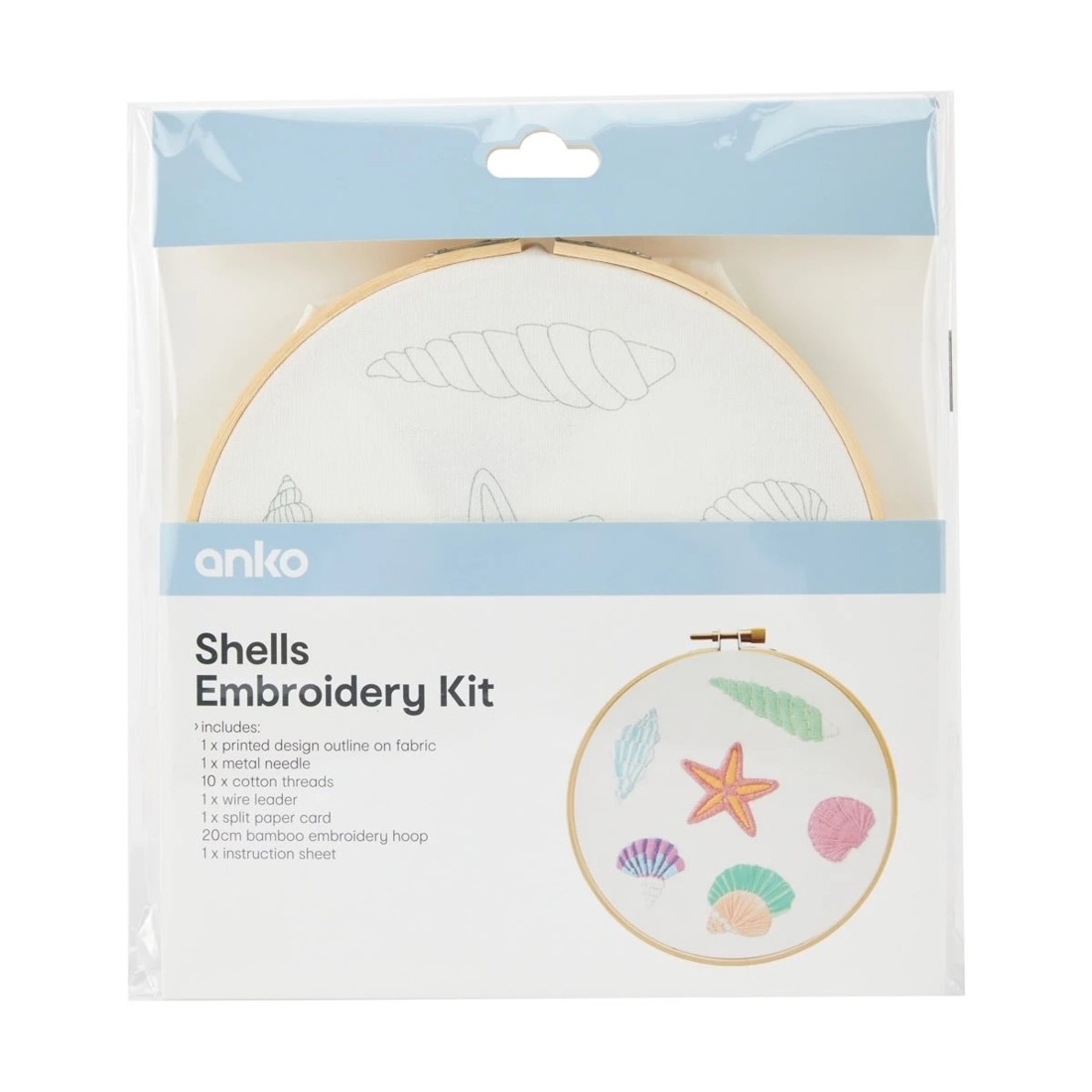 1 Shells Embroidery Kit, 1 of 4