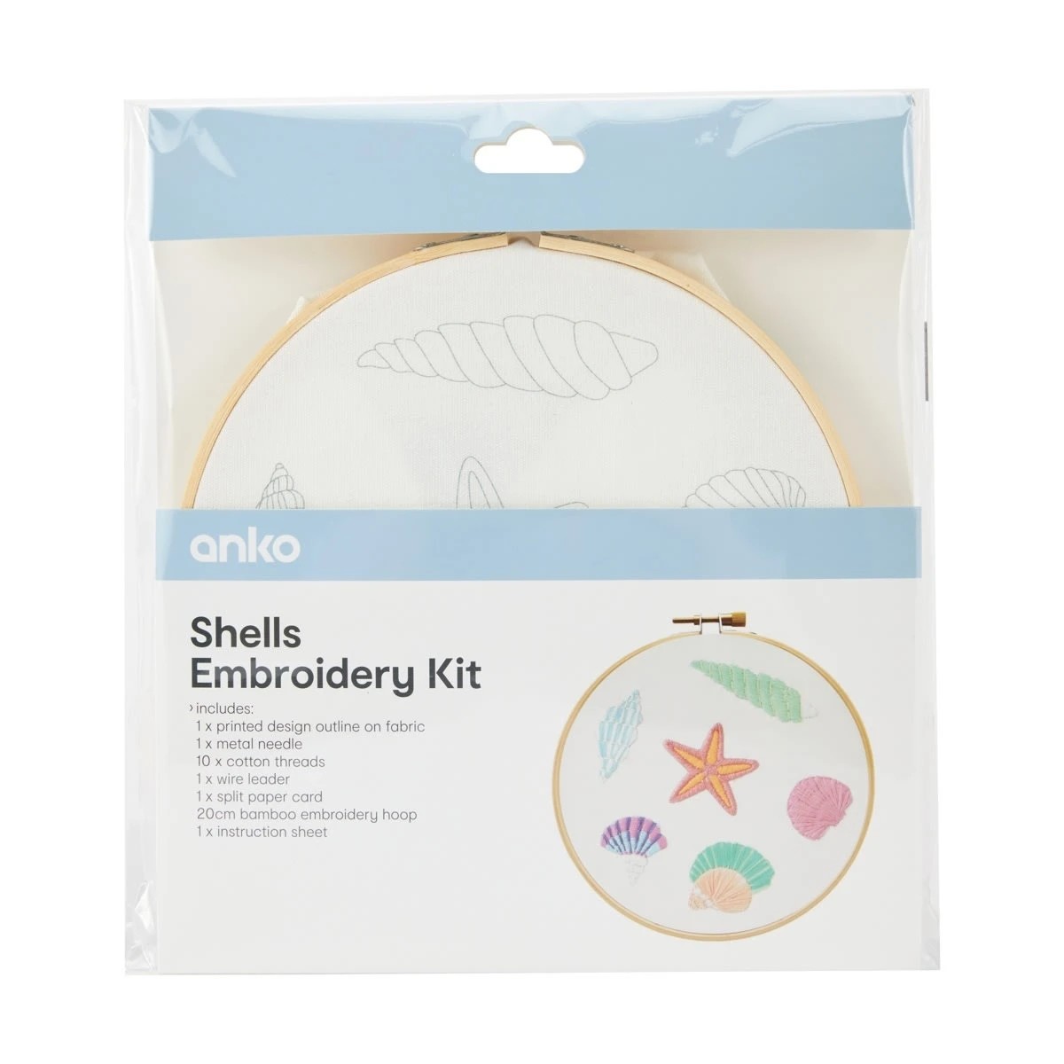 1 Shells Embroidery Kit, 1 of 4