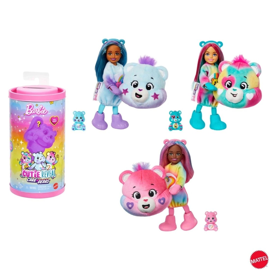 1 Barbie Cutie Reveal Care Bears Chelsea Small Dolls & Accessories - Assorted, 1 of 7
