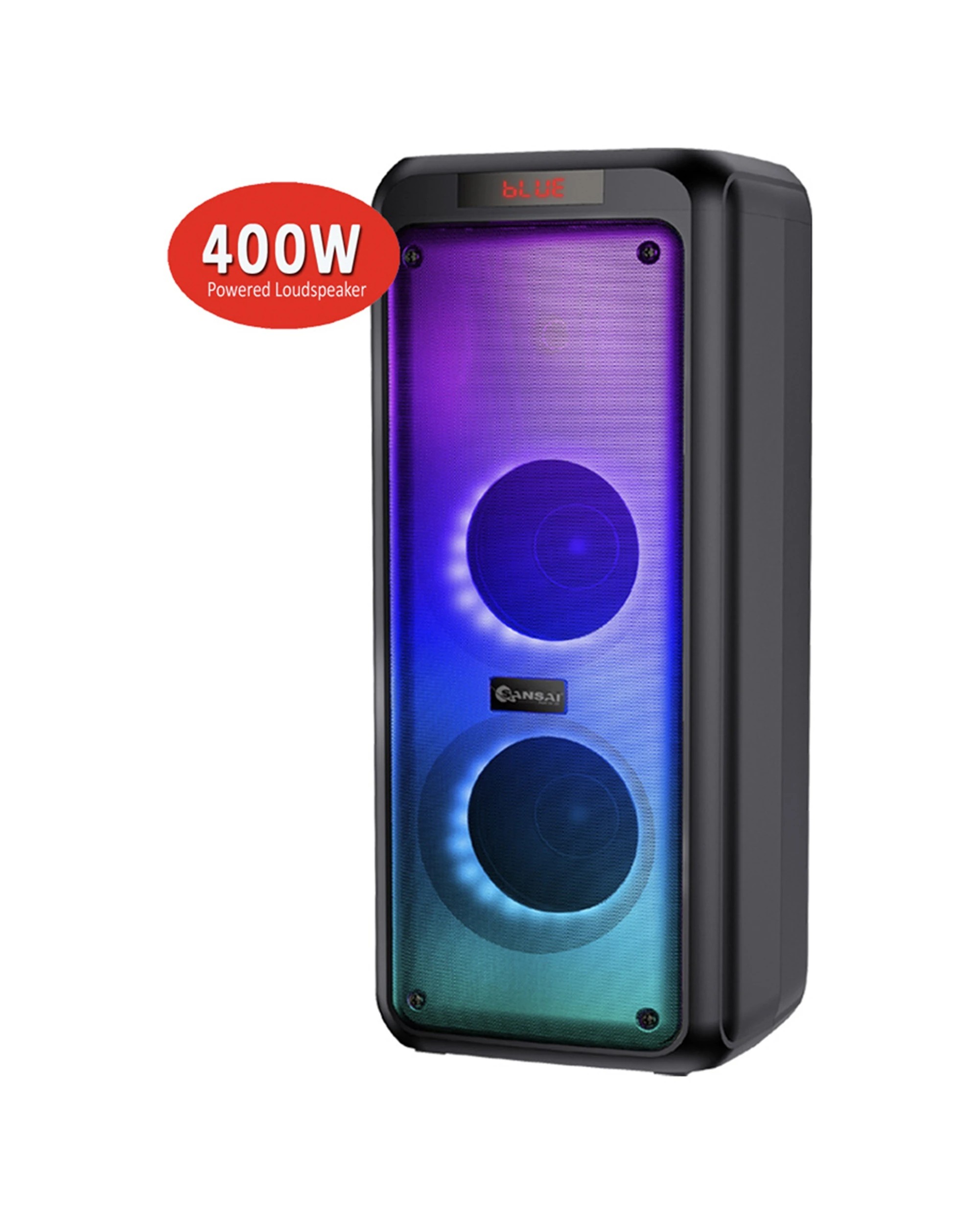 5 Sansai 400W Bluetooth Party LED Portable Electric Rechargeable Speaker With Remote - Black, 5 of 7
