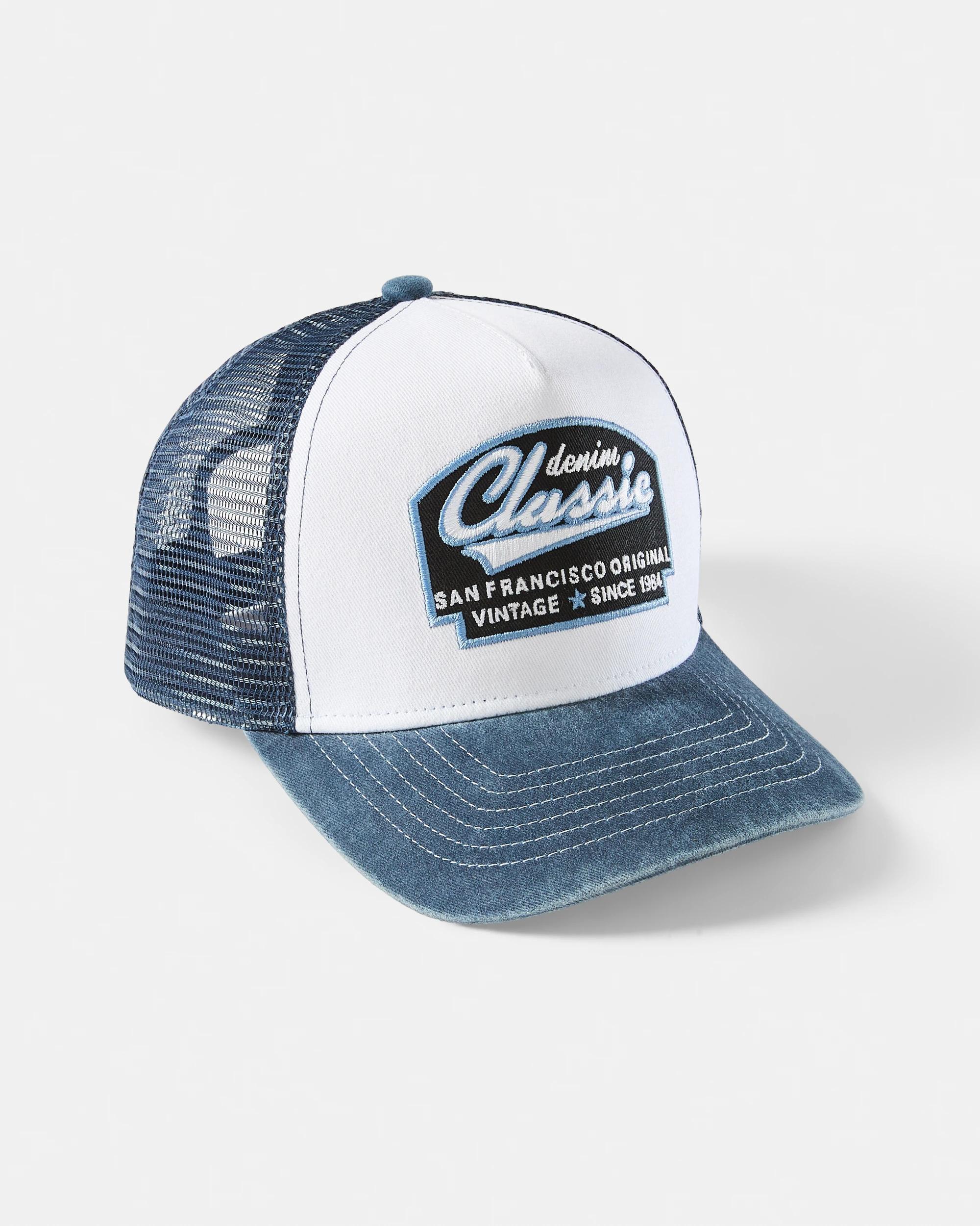 1 Trucker Cap Navy Denim, 1 of 3