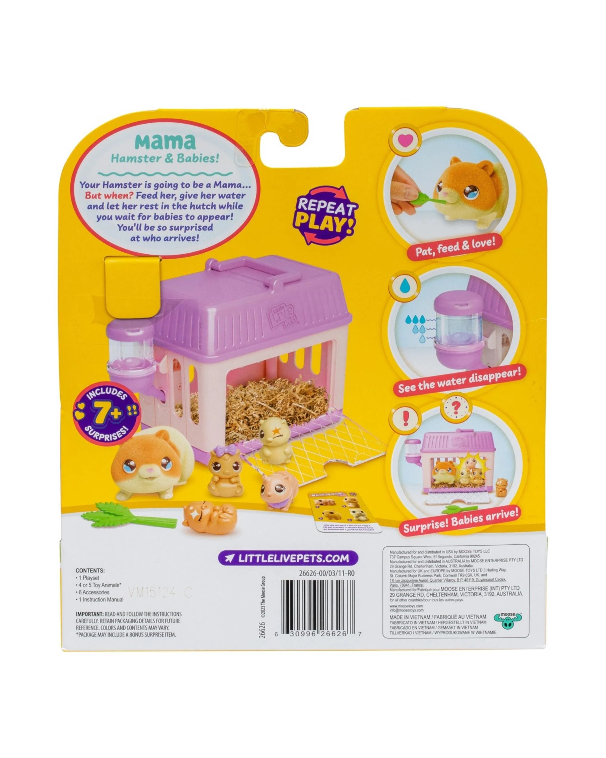 9 Little Live Pets Mama Surprise Minis Hamster S4 Playset, 9 of 9