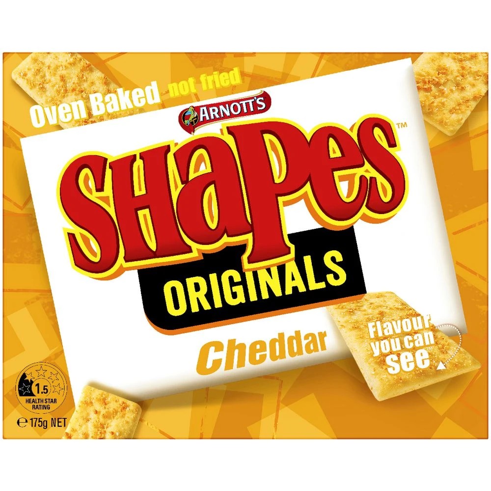 2 Arnott's Shapes Cheddar 175g, 2 of 4