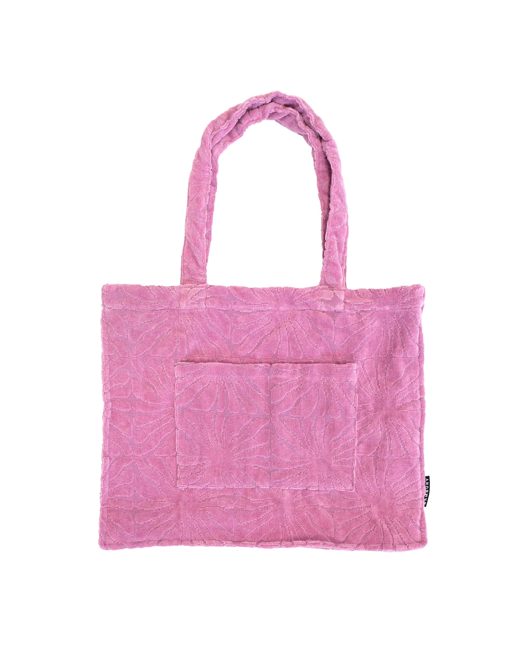 1 Bambury Dandy HiLo Tote Bag Carry All Handbag Large Cotton Durable Pocket Orchid - Pink, 1 of 3