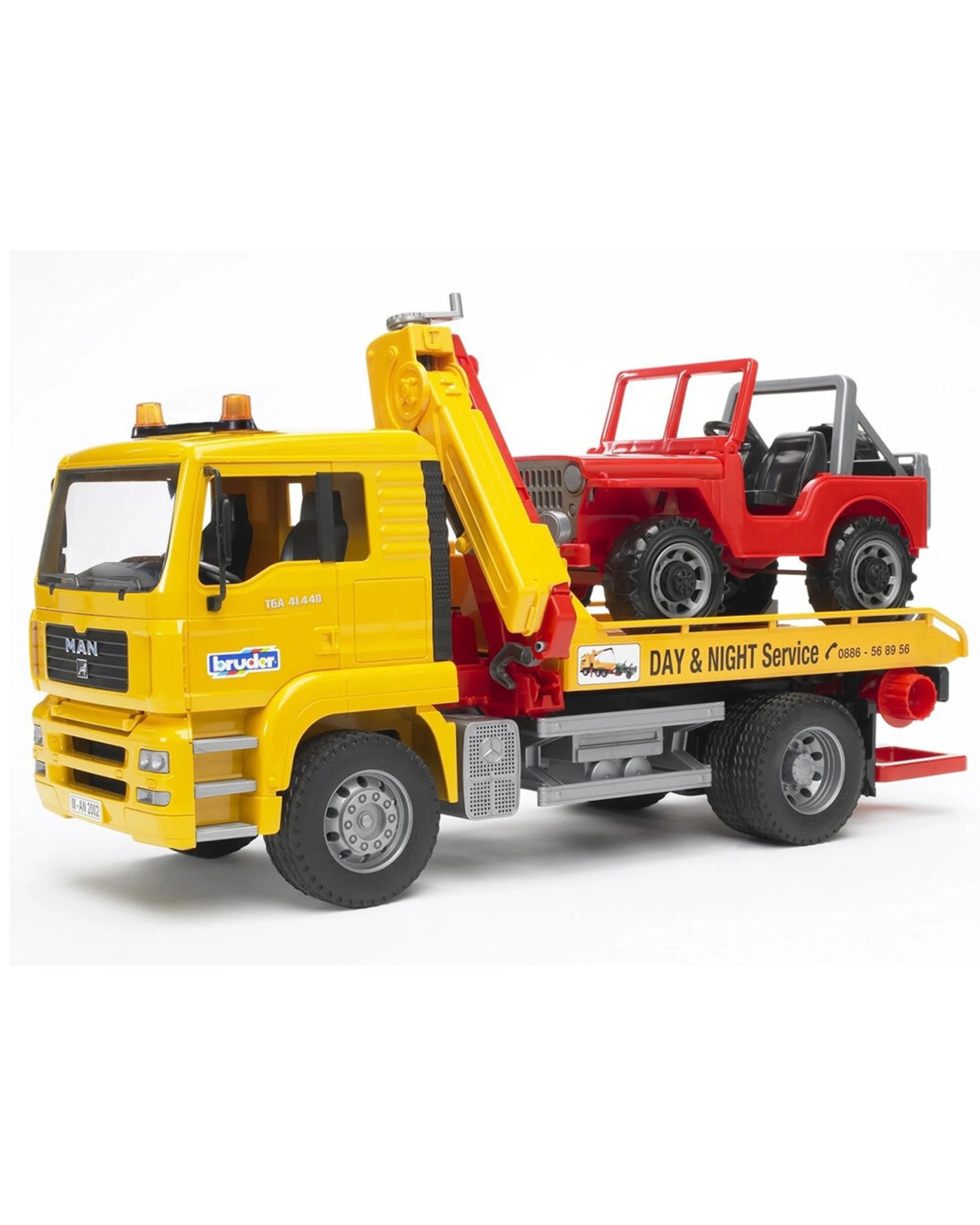 5 Bruder 1 16 Man Tga Breakdown Tow Truck With Cross Country Vehicle Kids 4 Years - Multi, 5 of 7