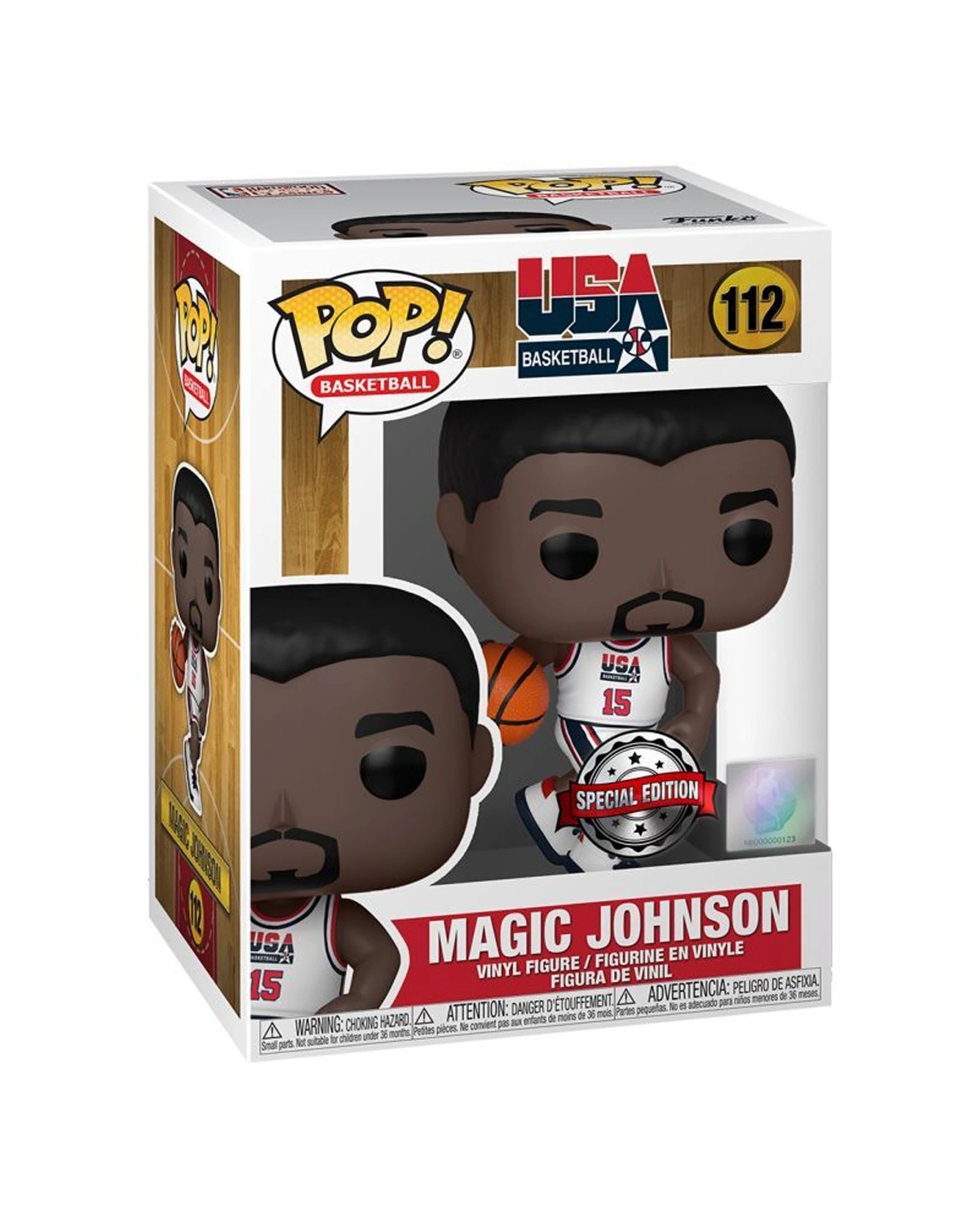3 Pop Magic Johnson Vinyl Figure NBA Action Figure 10cm Collectible Toy Licensed - Multi, 3 of 3