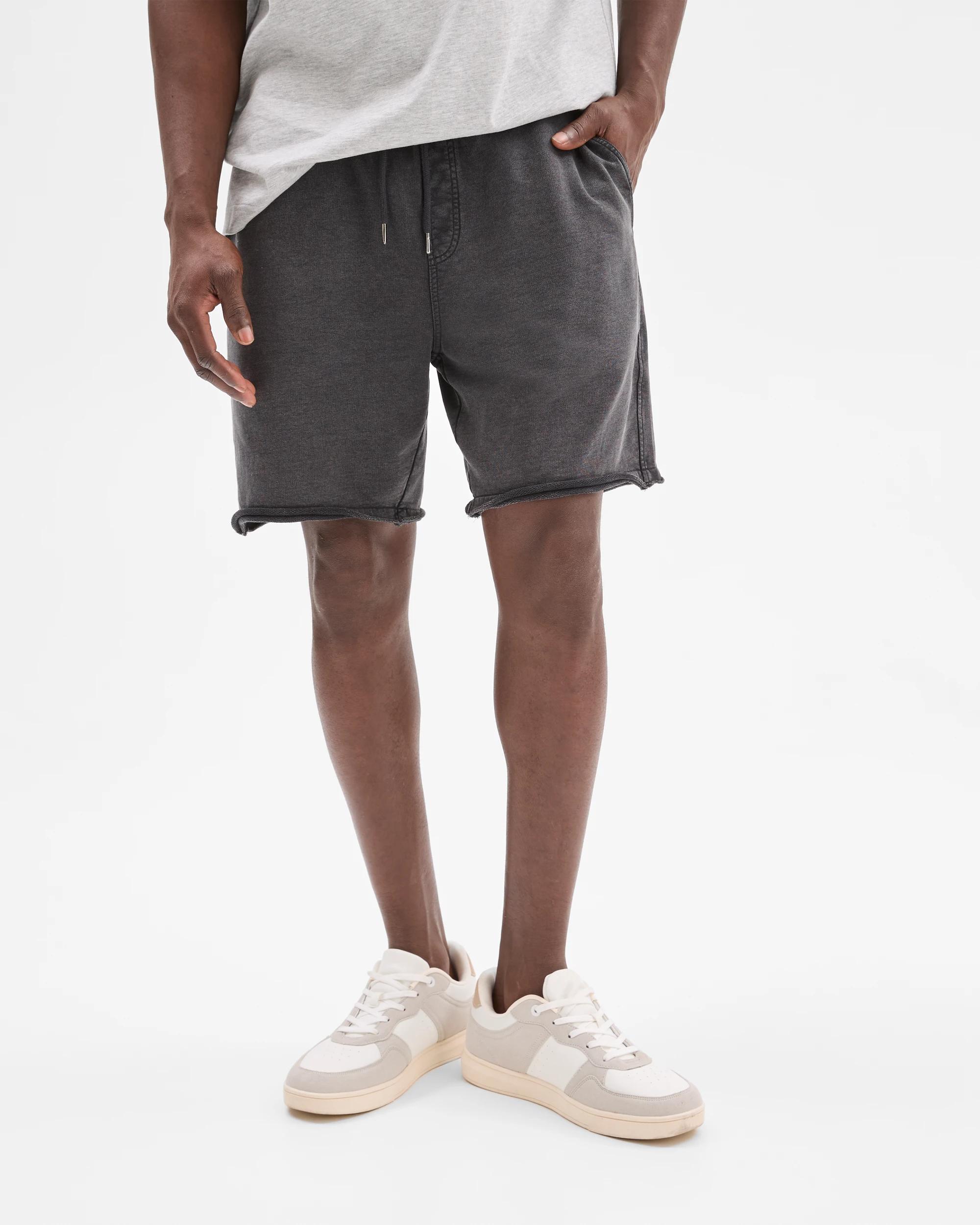 1 Australian Cotton Fleece Shorts - Commons BLACK, 1 of 5