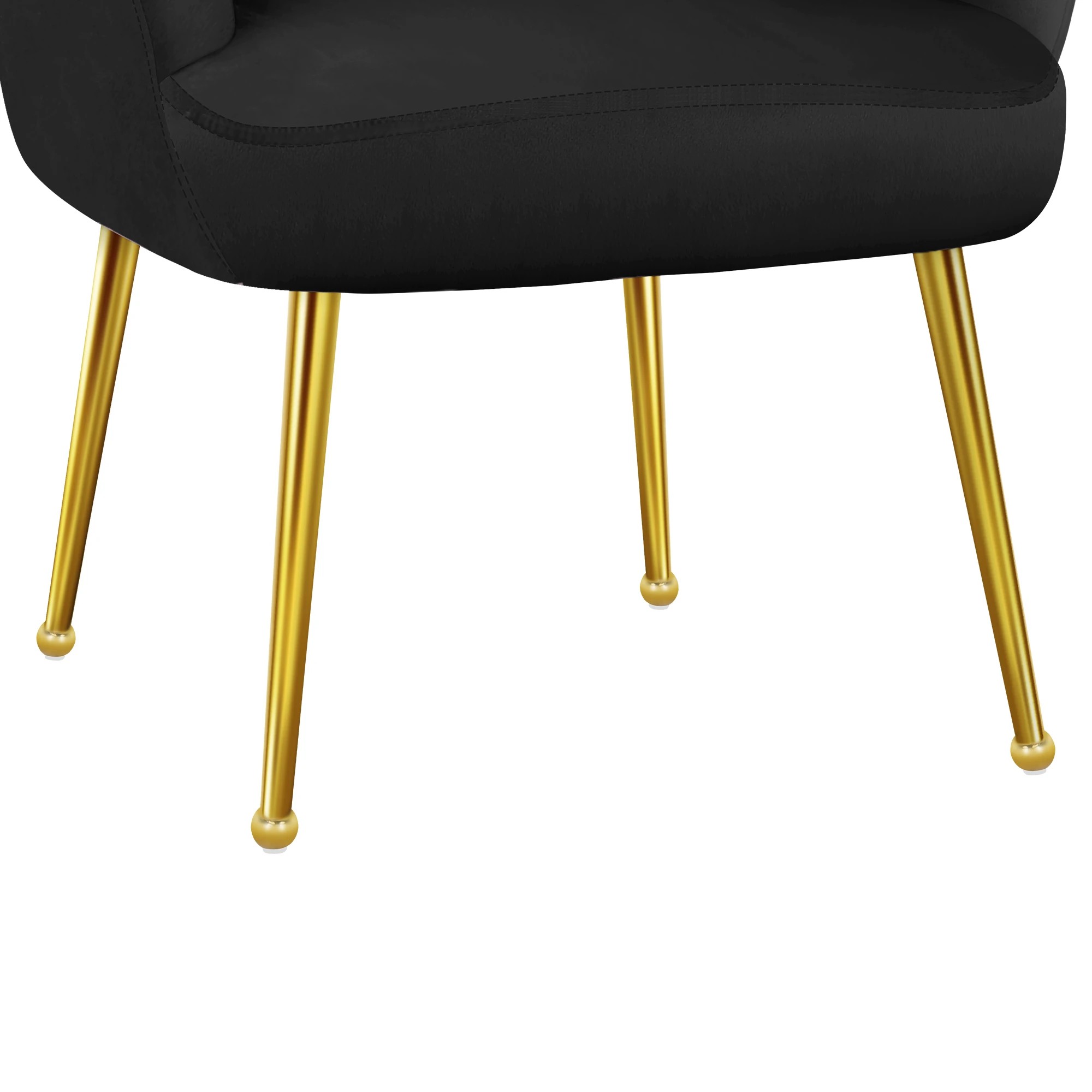 8 Alfordson Armchair Lounge Chair Accent Arm Chairs Velvet Sofa Couch Seat - Black, 8 of 9