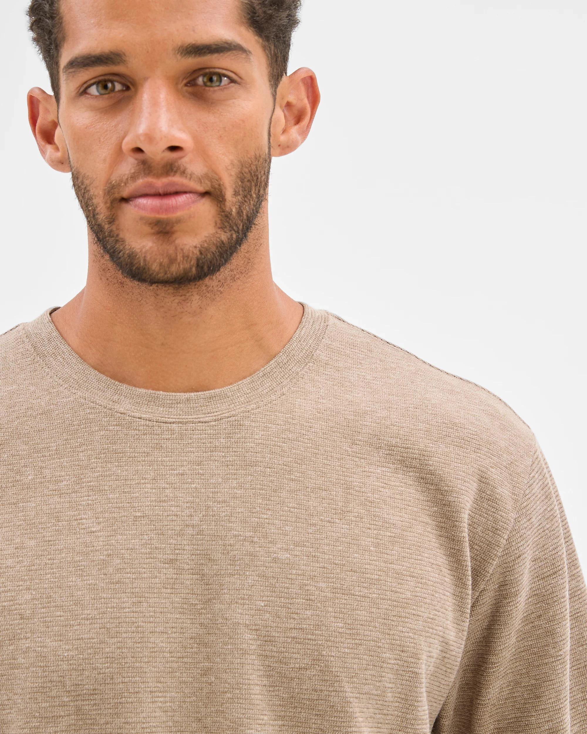 6 Target Australian Cotton Blend Textured T-Shirt MUSHROOM, 6 of 7