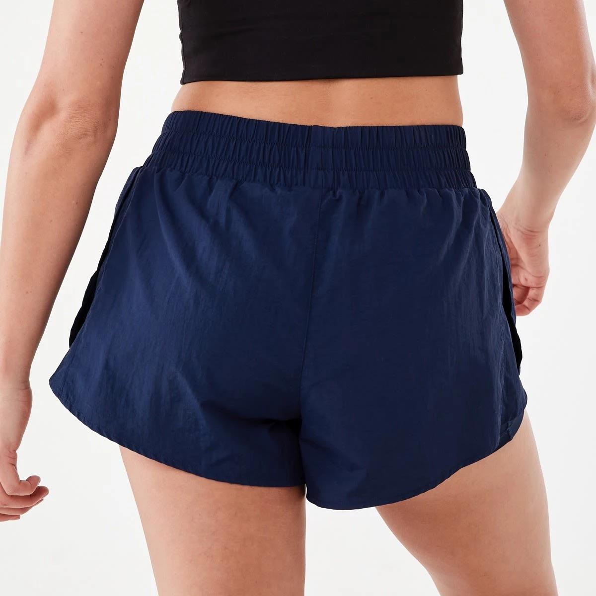 3 Active Womens Retro Running Shorts Deep Blu, 3 of 6