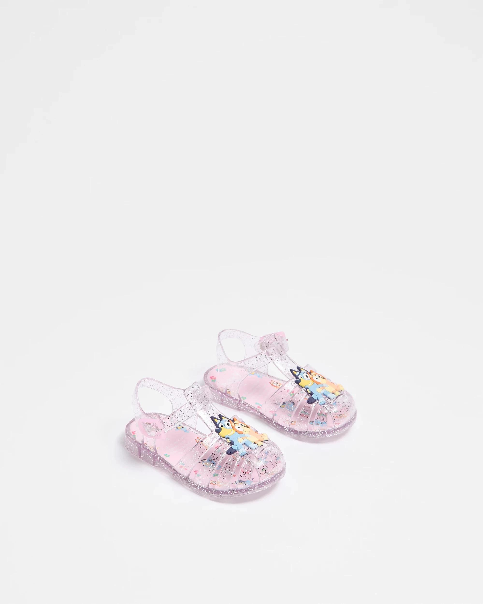 3 Baby Girls First Walker Bluey Jelly Sandal CLEAR, 3 of 3