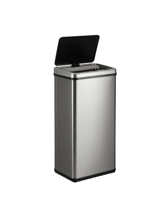 Oikiture 50L Motion Sensor Bin Automatic Rubbish Trash Can - Silver