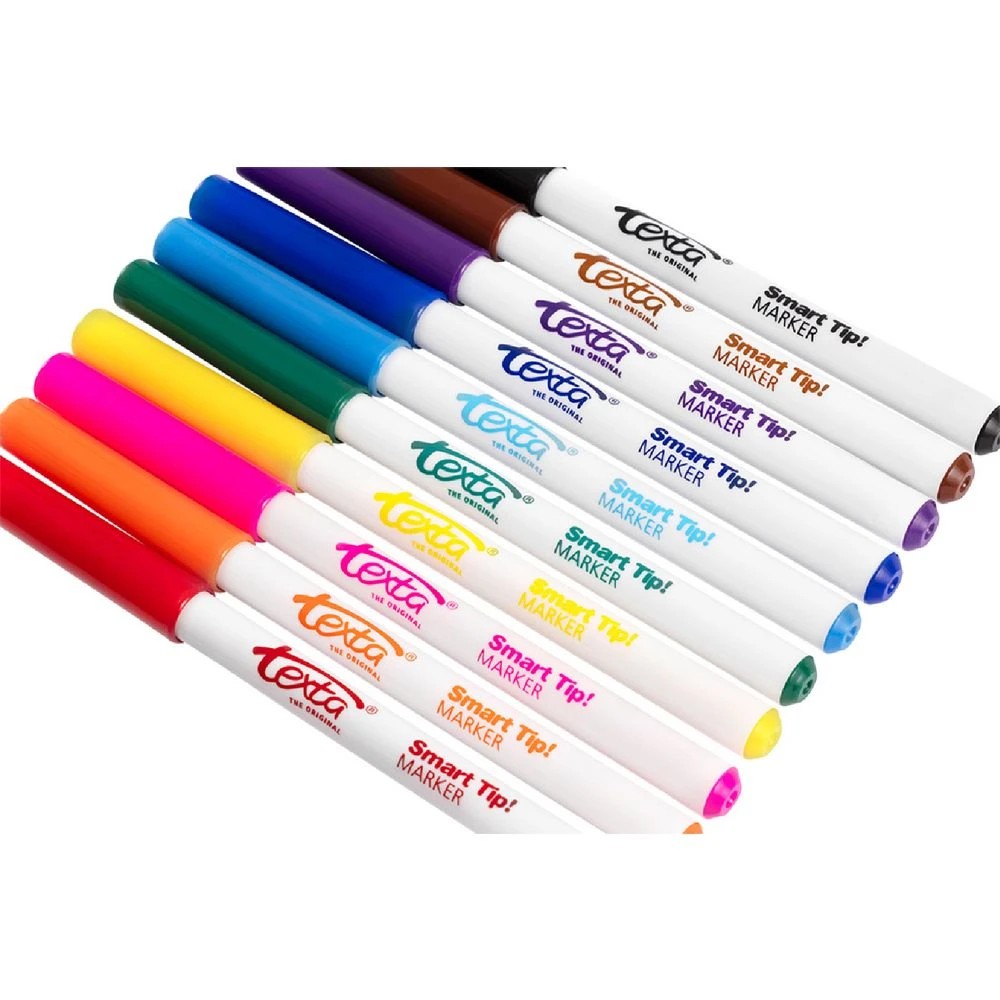 4 Texta Smarttip Coloured Markers Assorted 10 Pack, 4 of 6