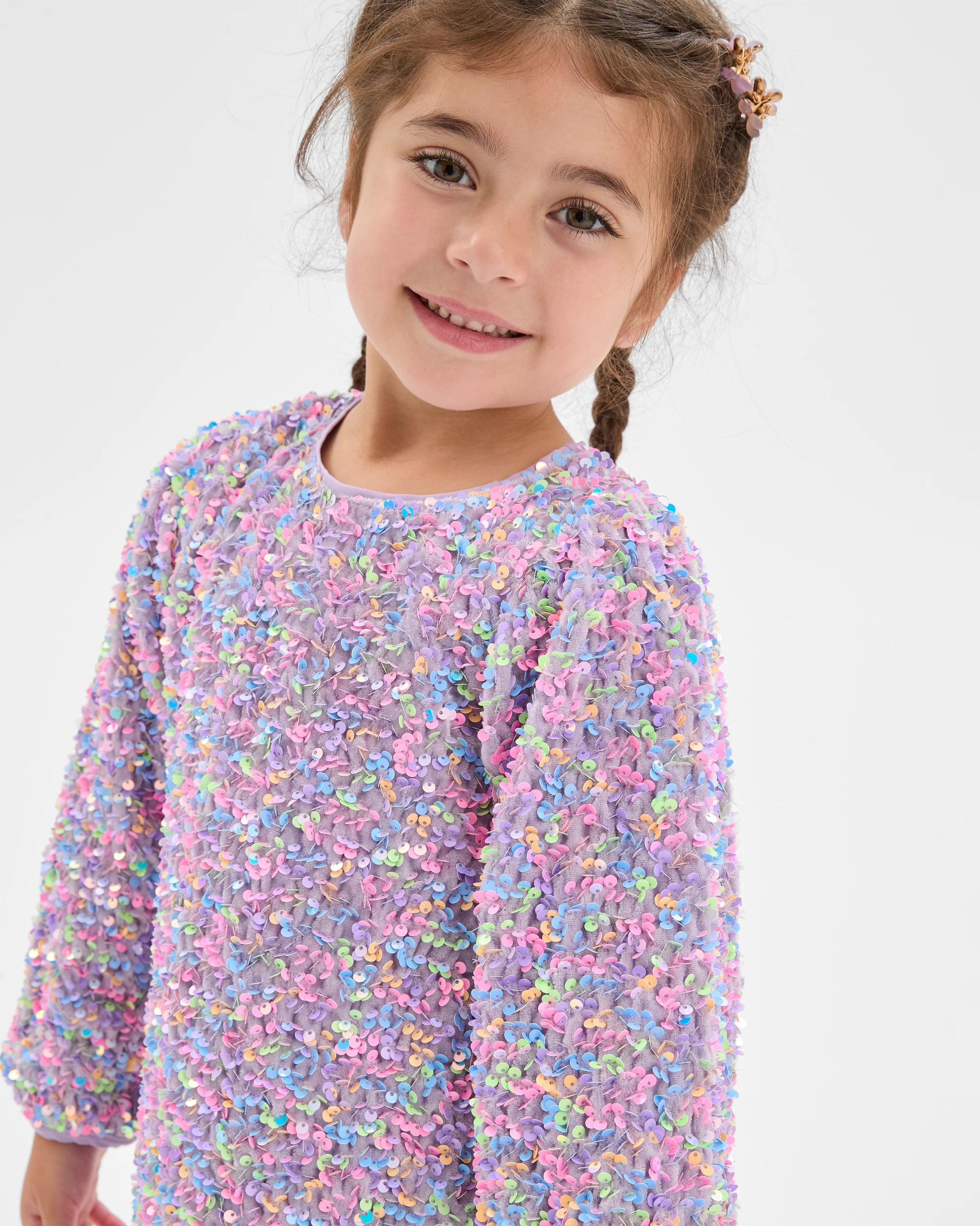 3 Target Kids Sequin Occasion Dress RAINBOW, 3 of 6