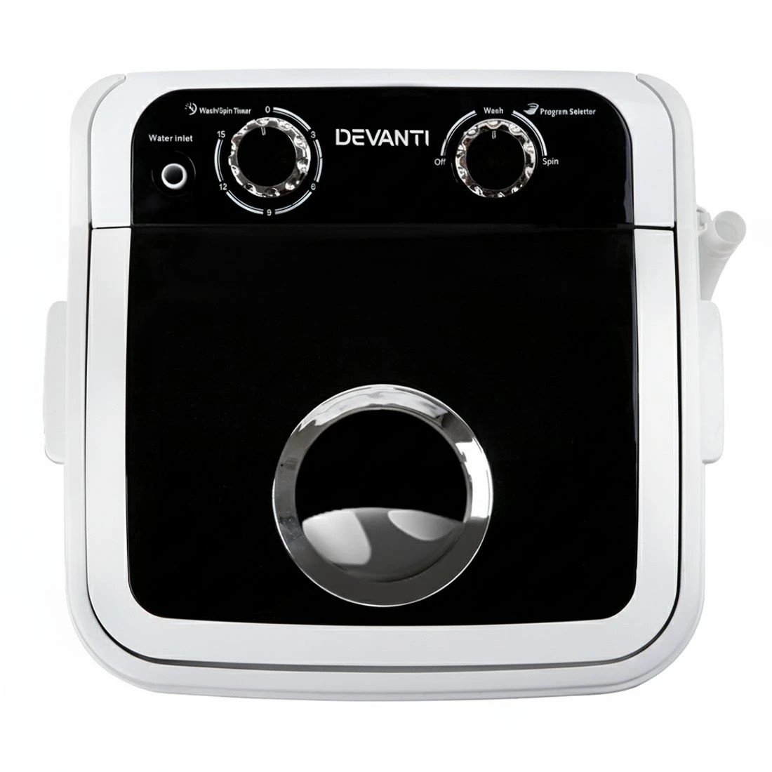 6 Devanti Portable Washing Machine 4.6KG - Black, 6 of 9