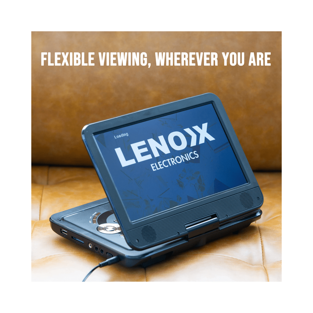 2 Lenoxx 10.1&quot; Portable DVD Player w/ 270-Degrees Swivel-Screen &amp; Rechargeable, 2 of 7