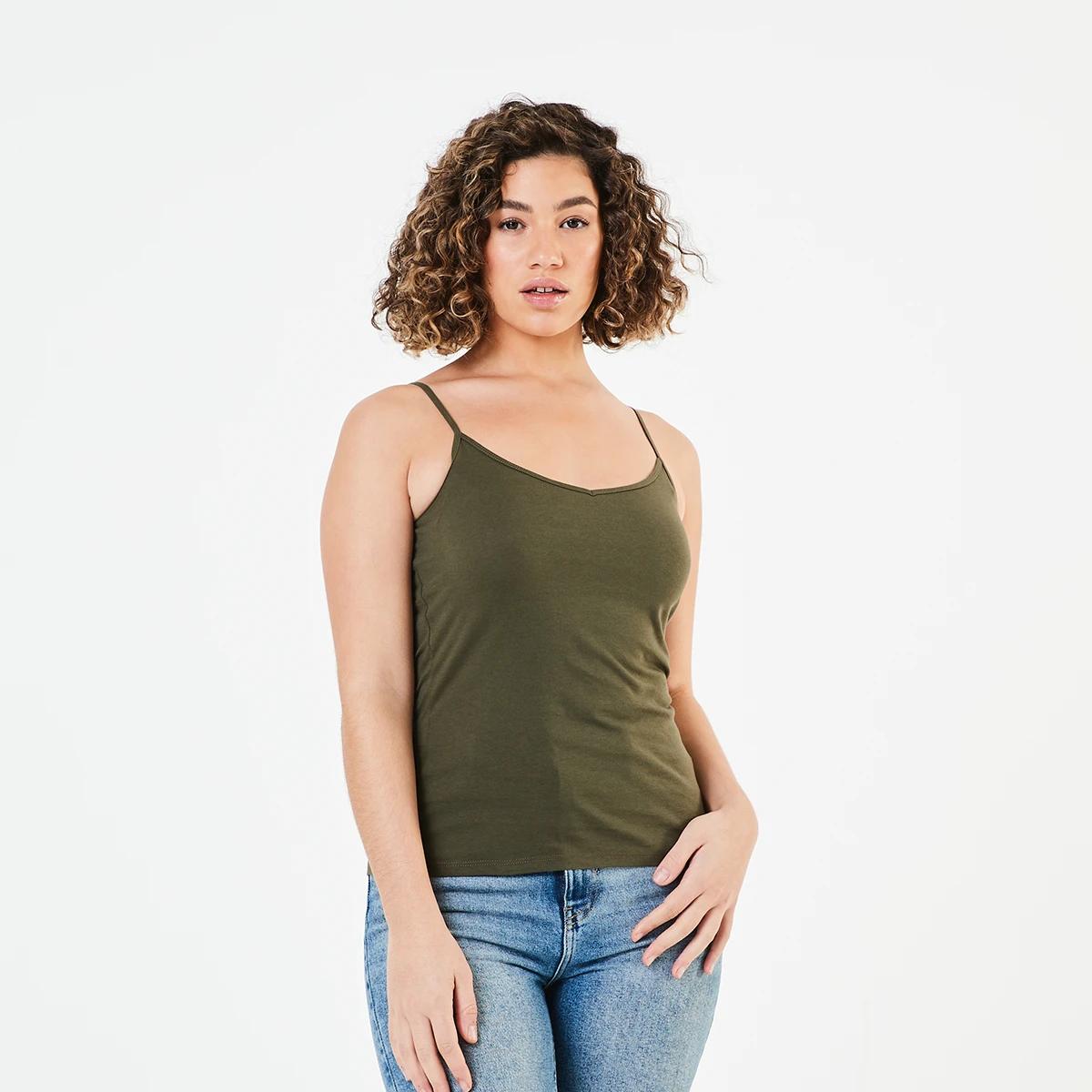 1 Basic Camisole Olve Green, 1 of 4