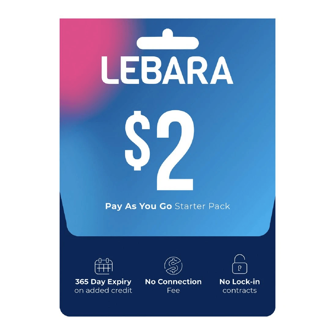 1 Lebara $2 Prepaid Eco SIM, 1 of 1