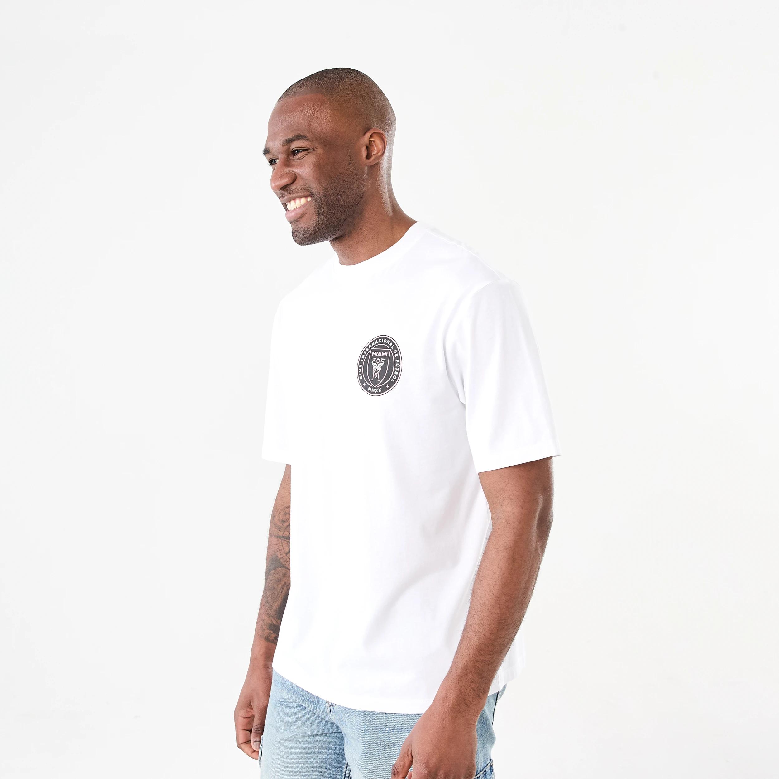 2 Official Inter Miami Adult T-shirt INTER MIAMI WHITE, 2 of 6