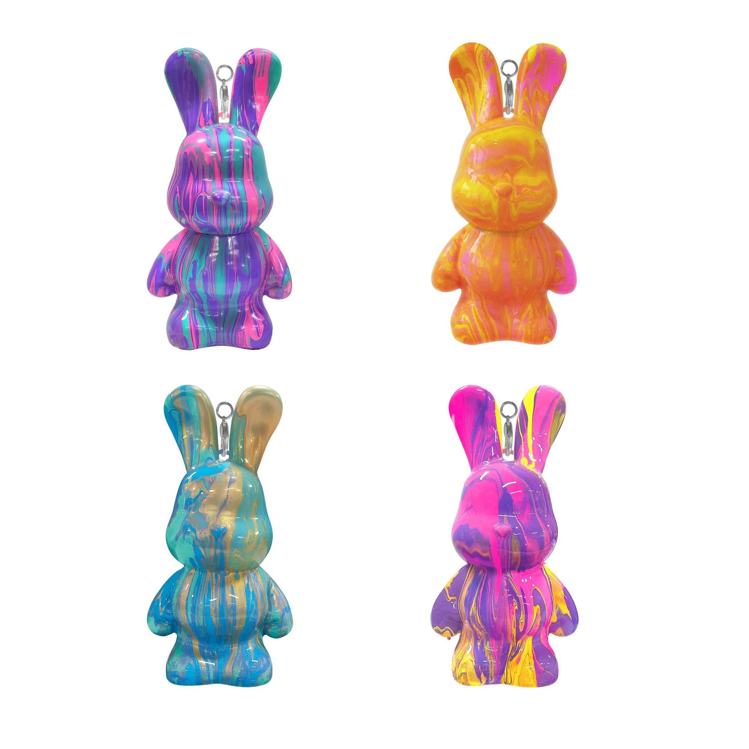 2 Pour Palz Mini Bunny Keyring - Assorted, 2 of 4