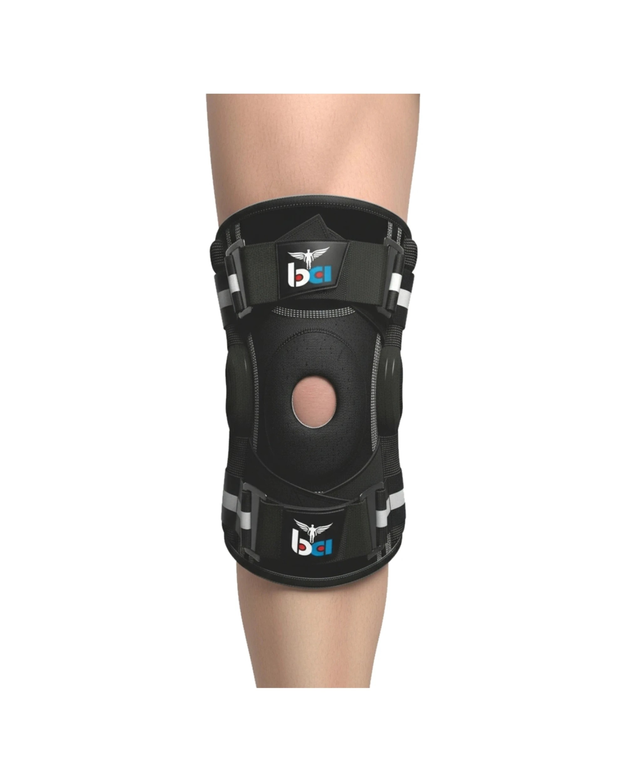 2 Bodyassist X-Action Pro Hinged Knee Brace Medial Lateral Fit Medium - Black, 2 of 7
