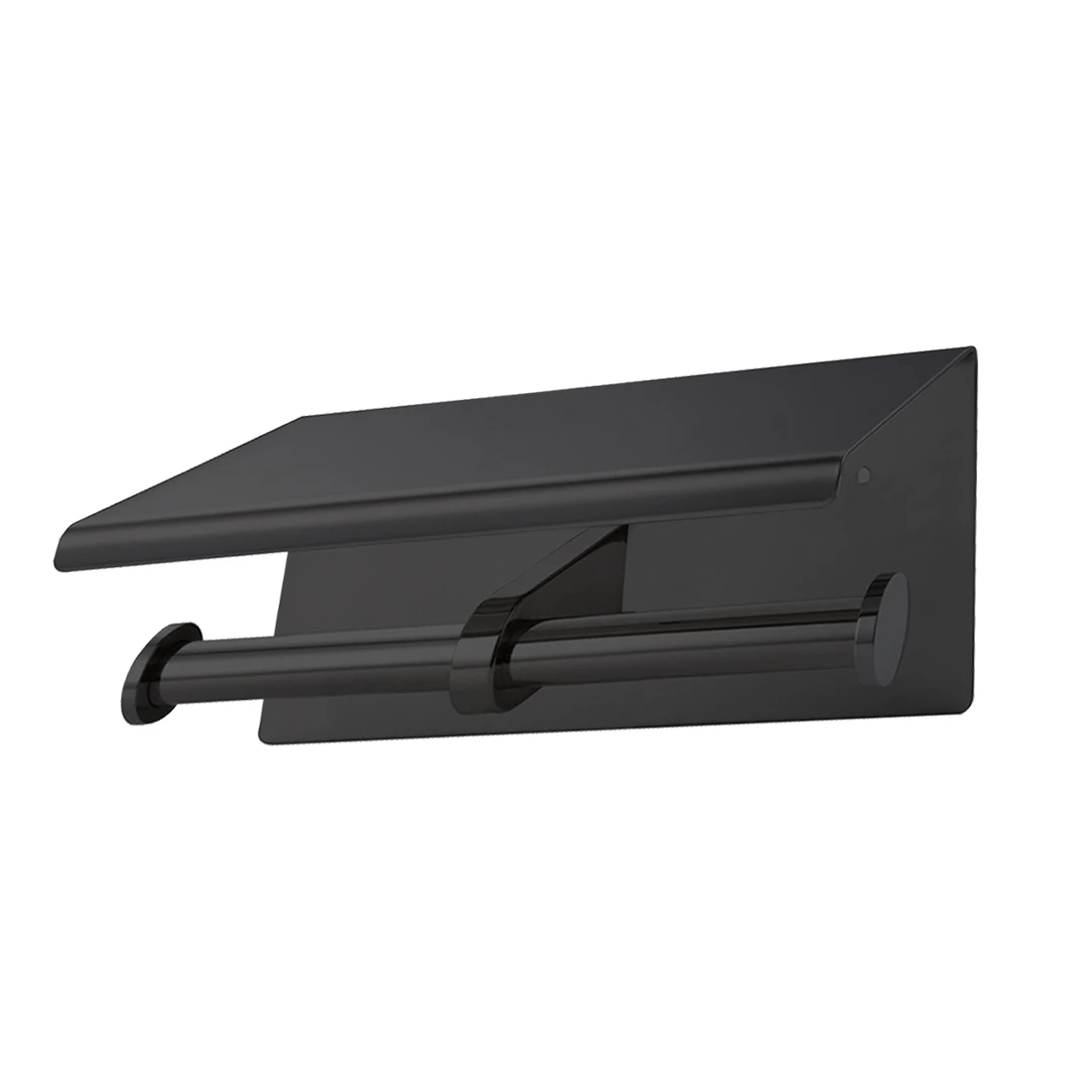 2 Traderight Toilet Paper Holder Double Roll - Black, 2 of 7