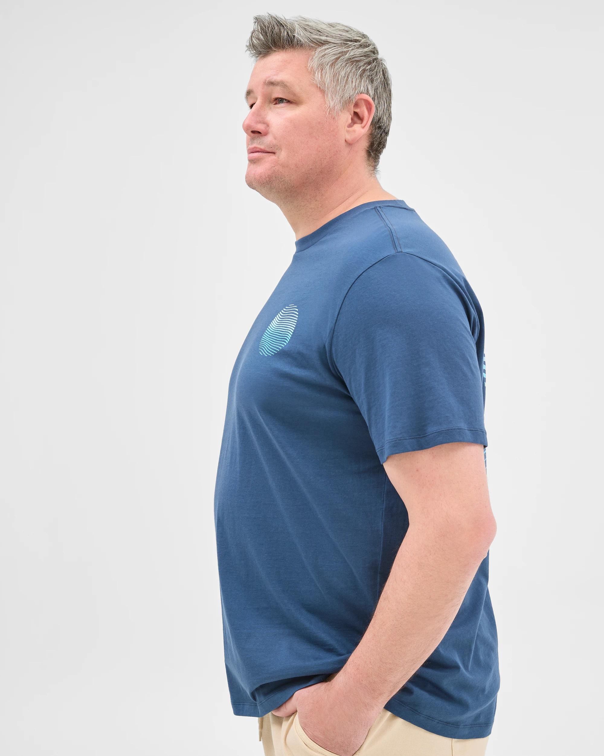 3 Target Plus Size Australian Cotton Circle Print T-shirt NAVY, 3 of 5